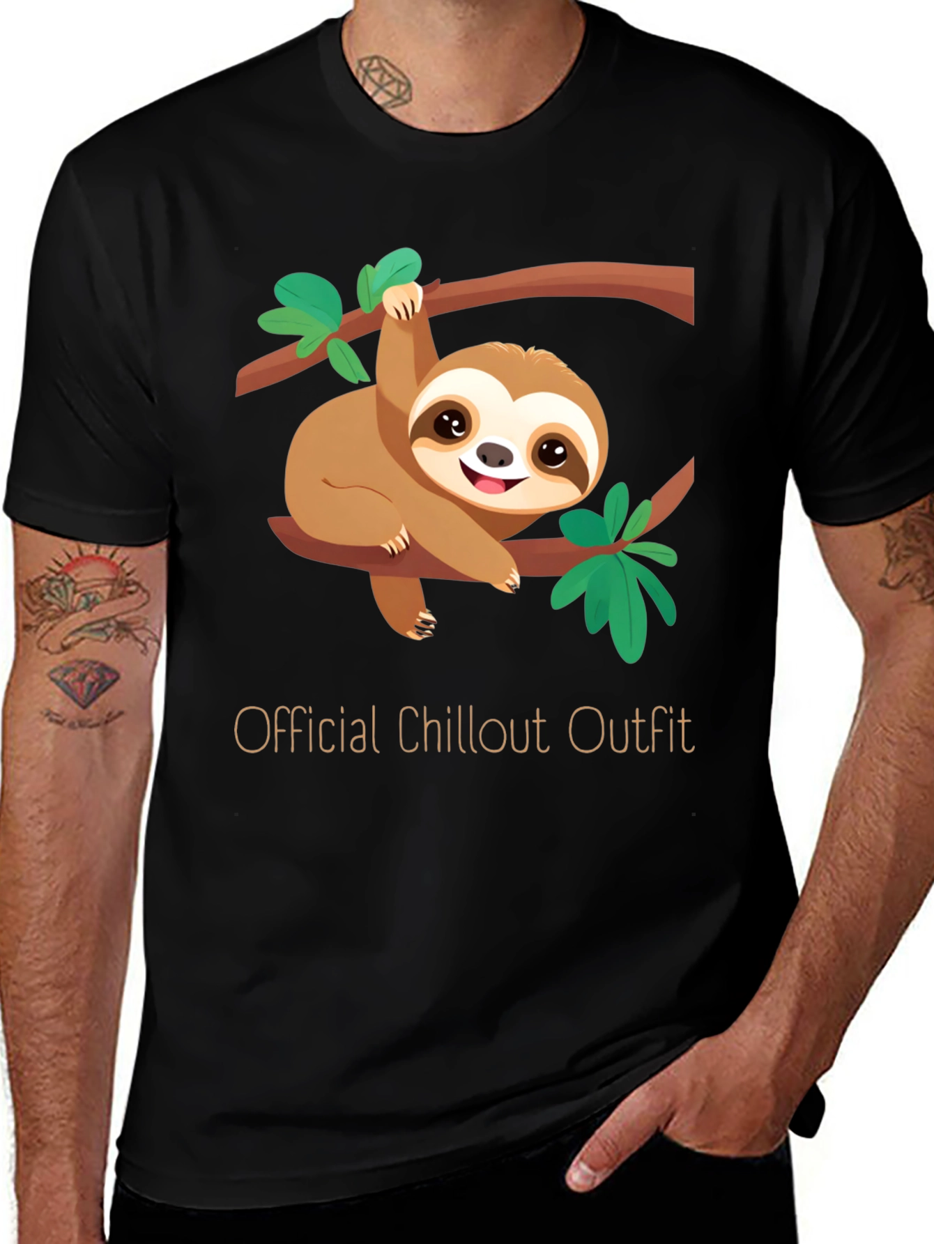 Chillout Outfit Sloth Graphic Tee