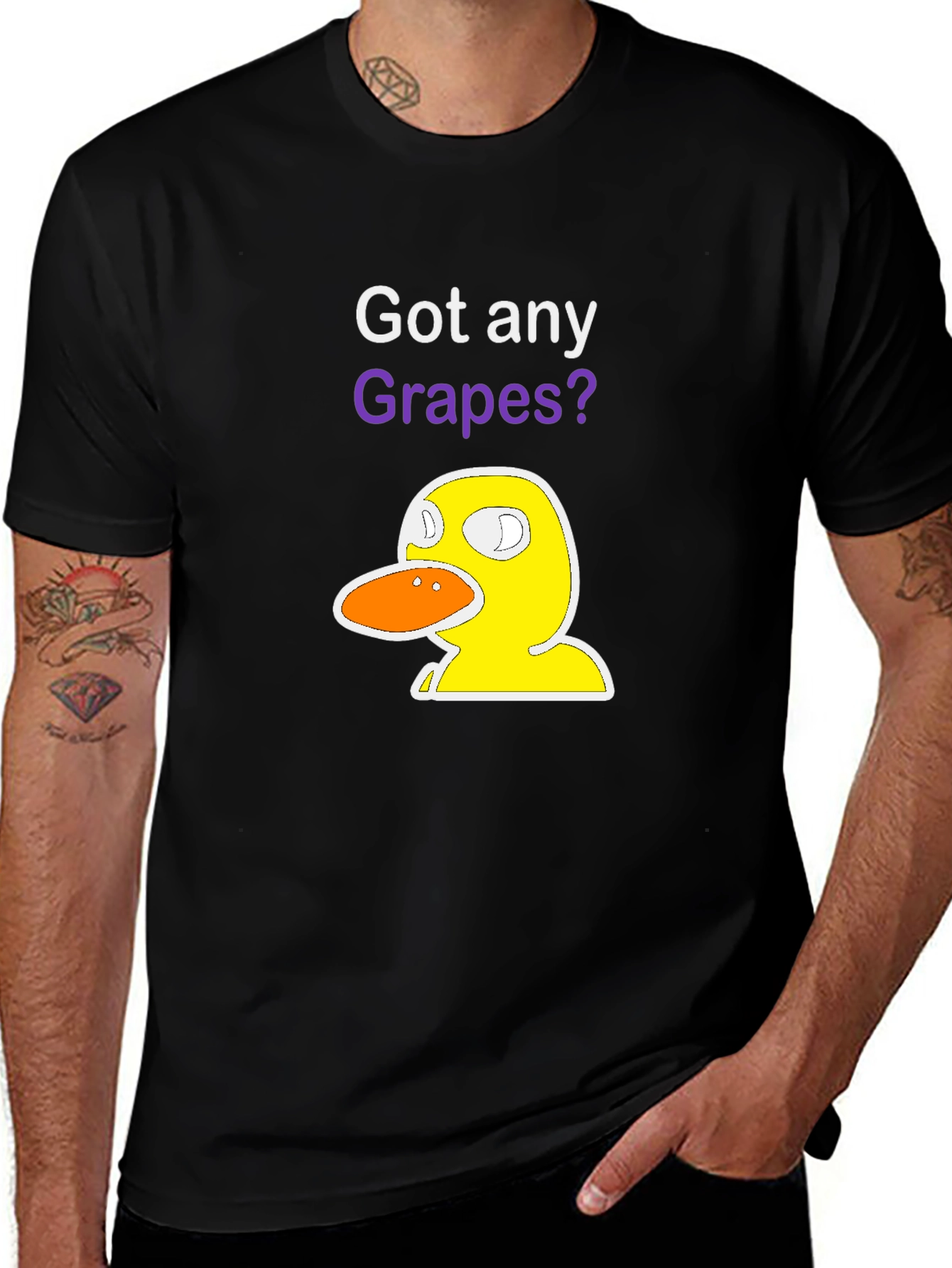 Got Any Grapes? Duck T-Shirt - Funny Graphic Tee