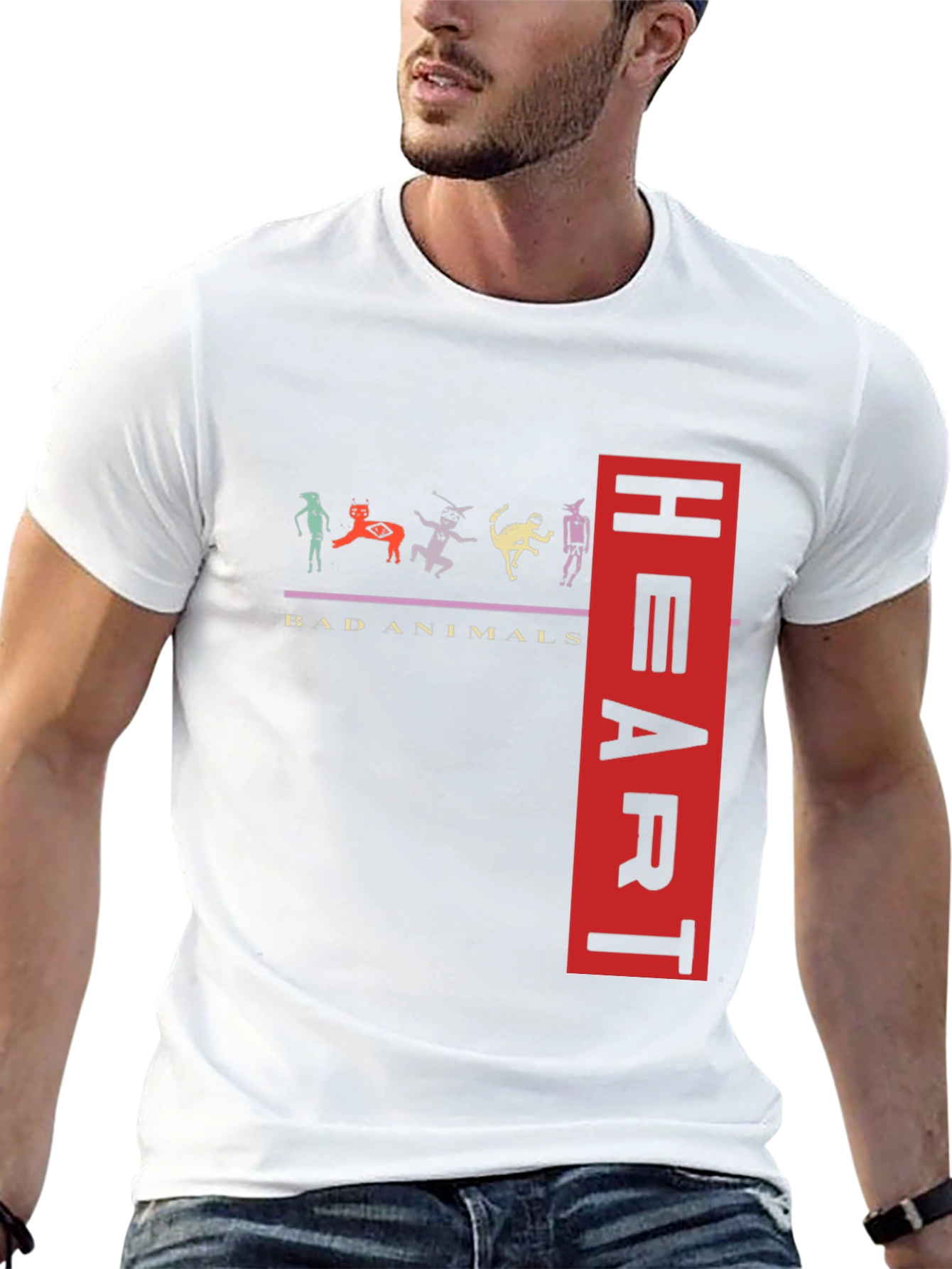 Bad Animals Heart T-Shirt