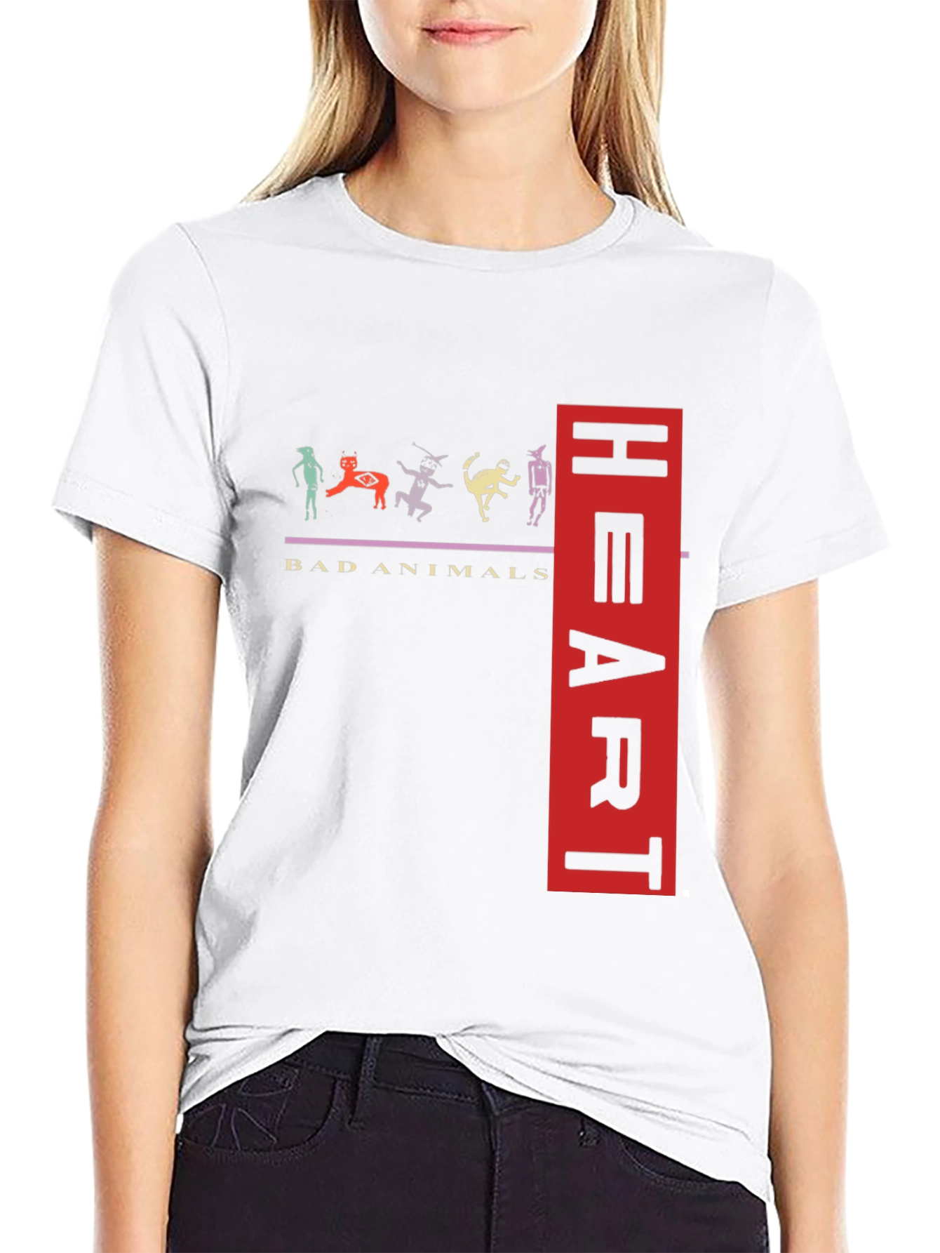 Bad Animals Heart T-Shirt