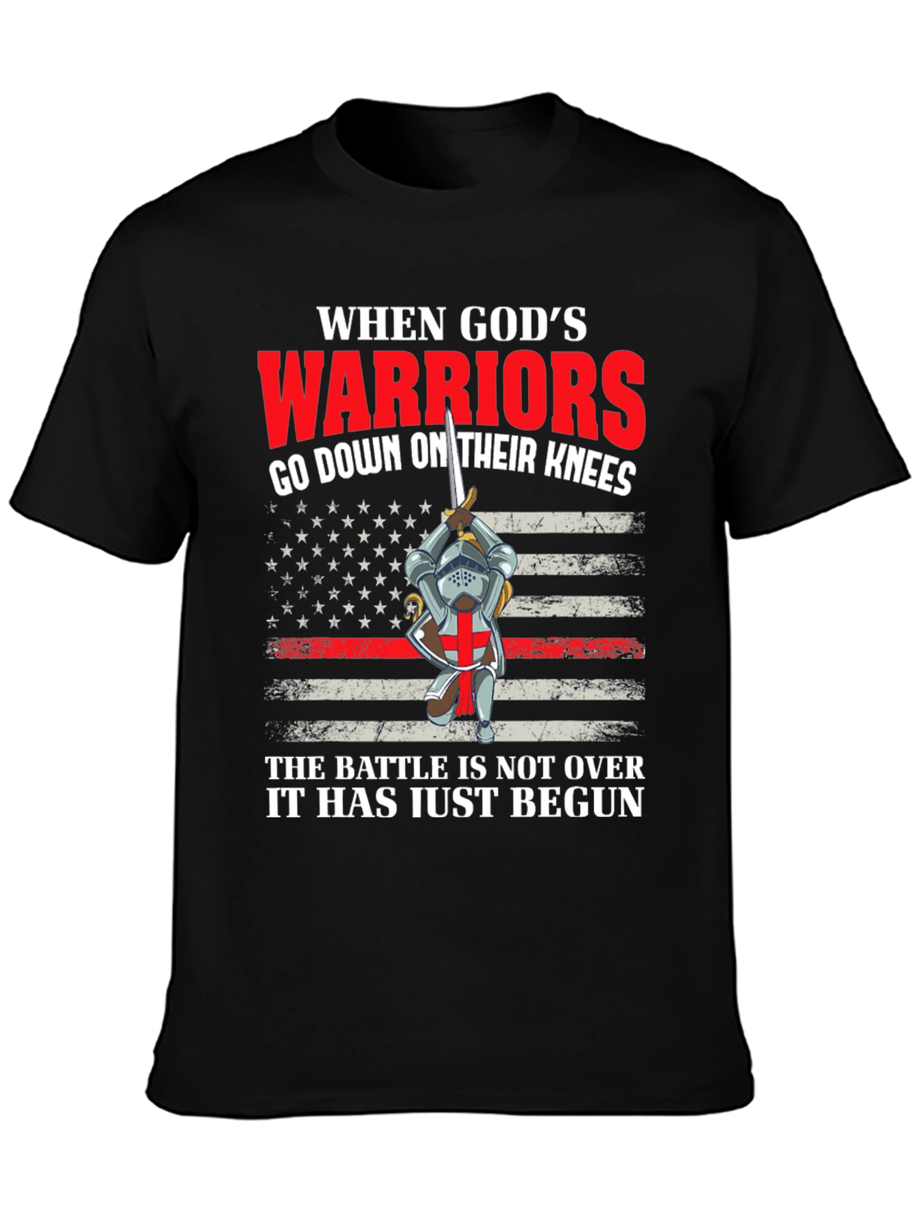 Gods Warriors T-Shirt - Crusader Knight Tee