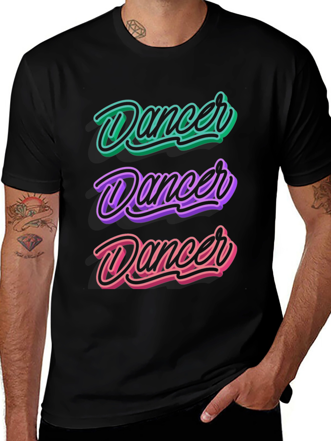 Dancer Graphic Tee - Retro Style