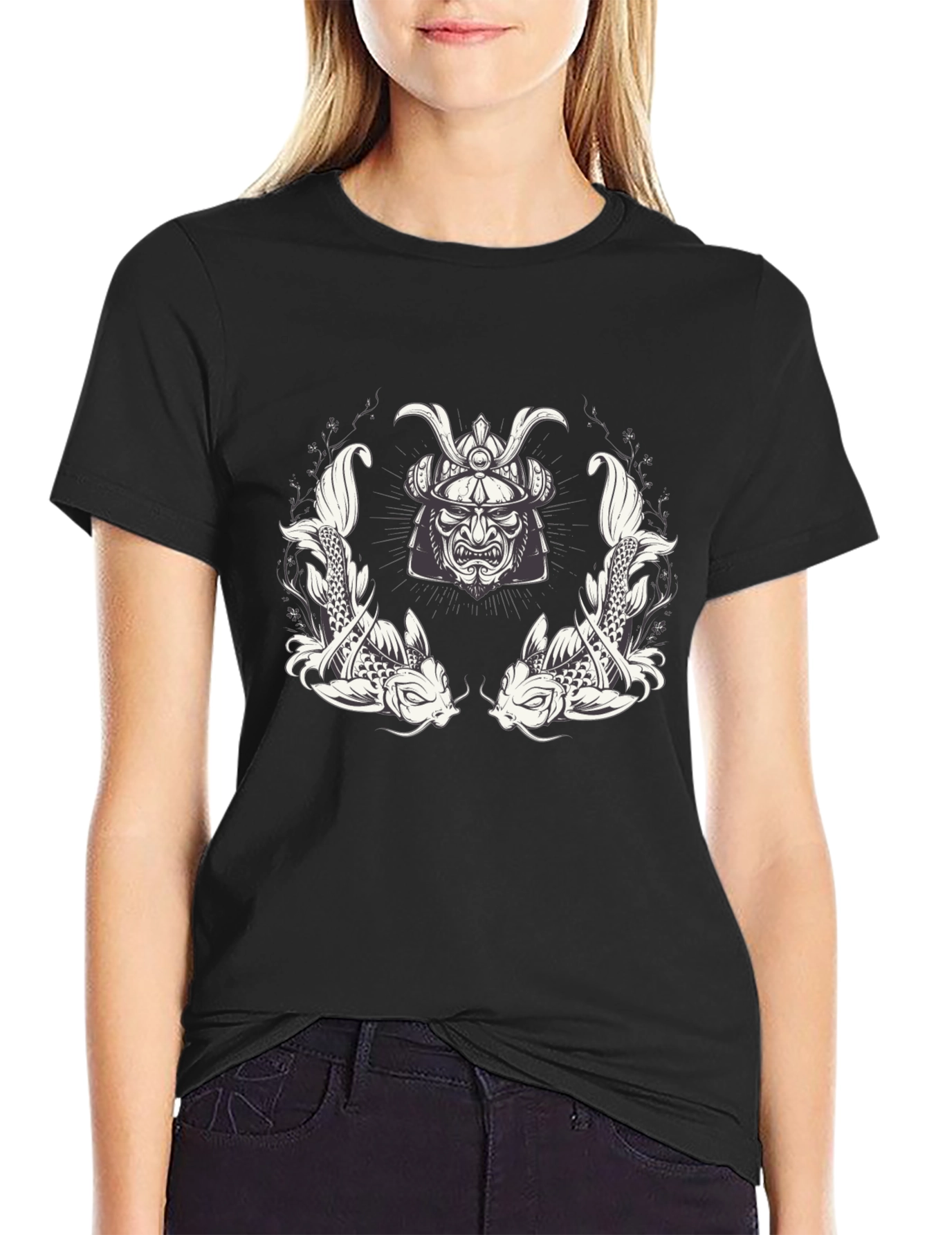 Samurai Koi Fish Graphic Tee