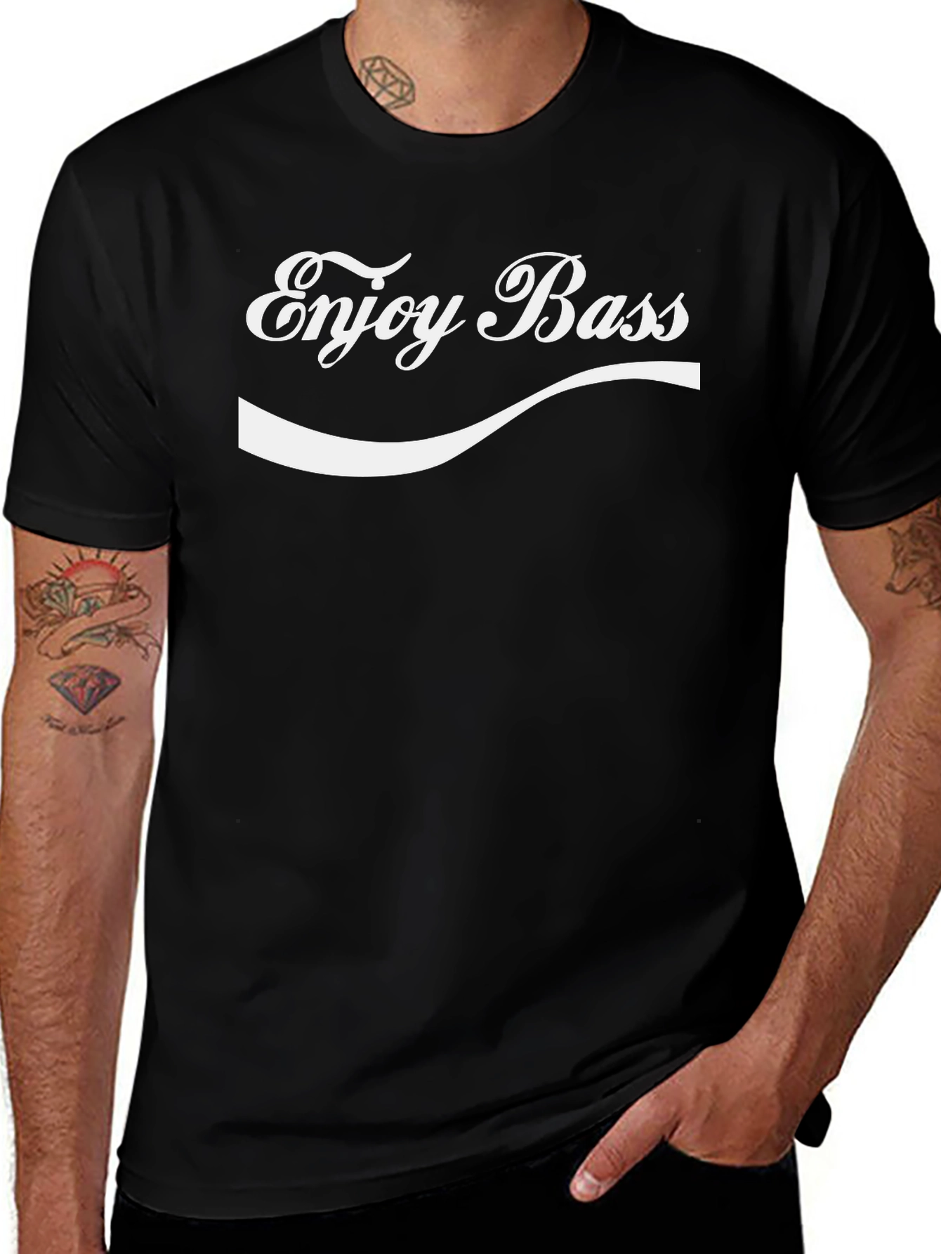 Enjoy Bass Graphic Tee - Music Lover T-Shirt
