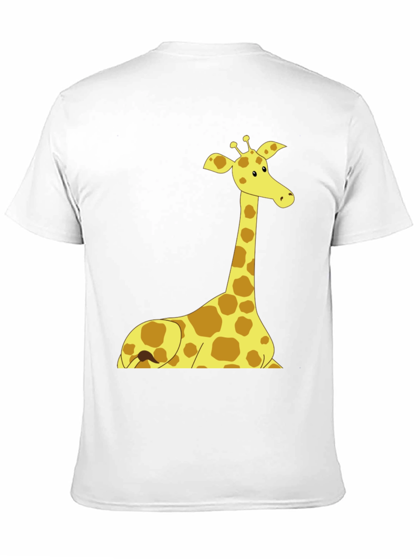 Giraffe Graphic Tee - Black Cotton Shirt