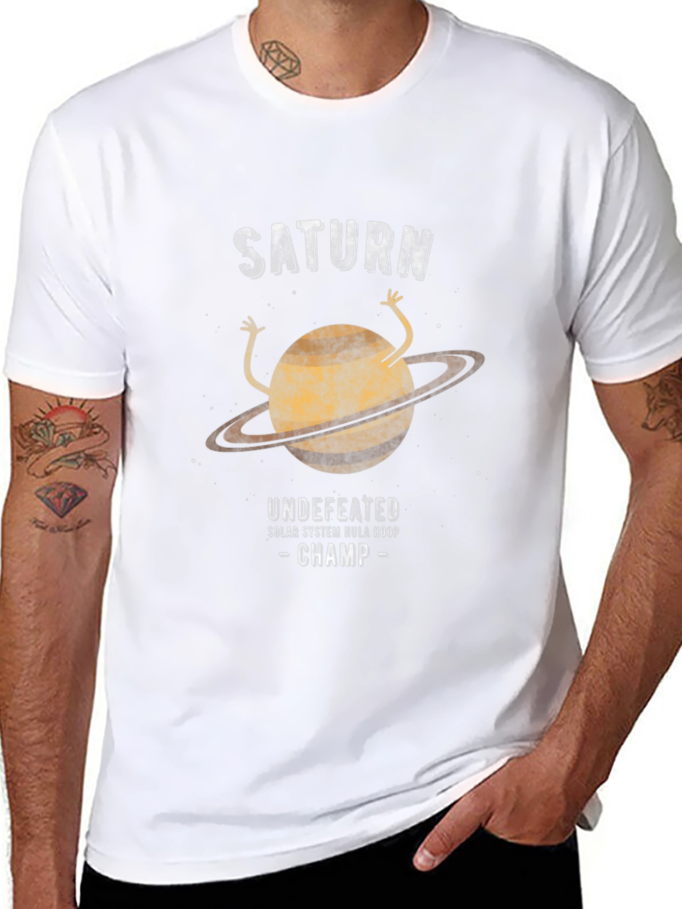 Saturn Undefeated Hula Hoop Champ Graphic Tee