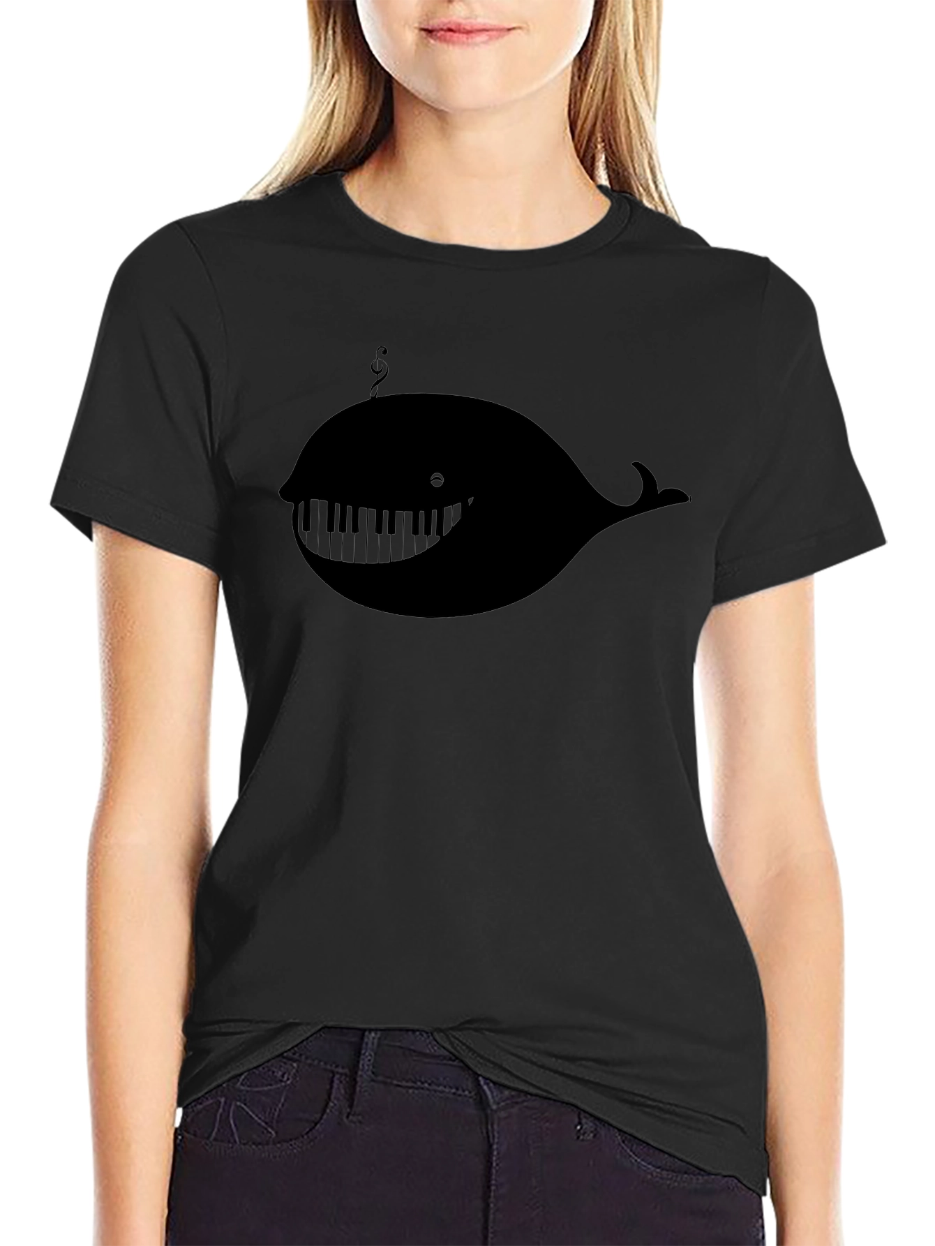 Musical Whale T-Shirt - Unique Design