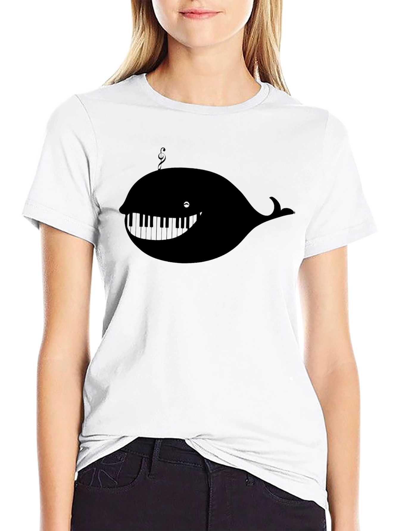Musical Whale T-Shirt - Unique Design