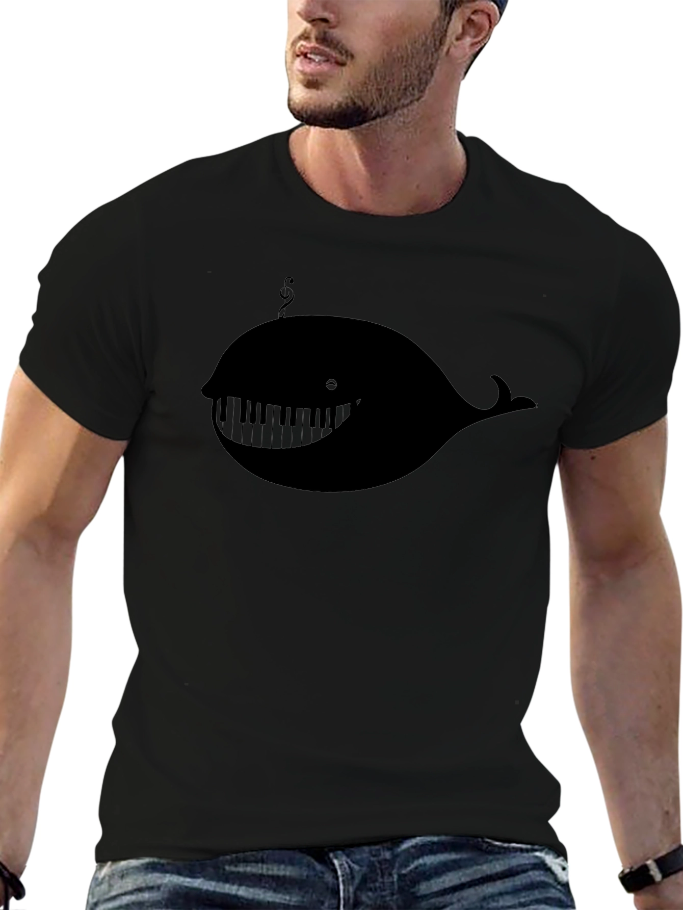 Musical Whale T-Shirt - Unique Design