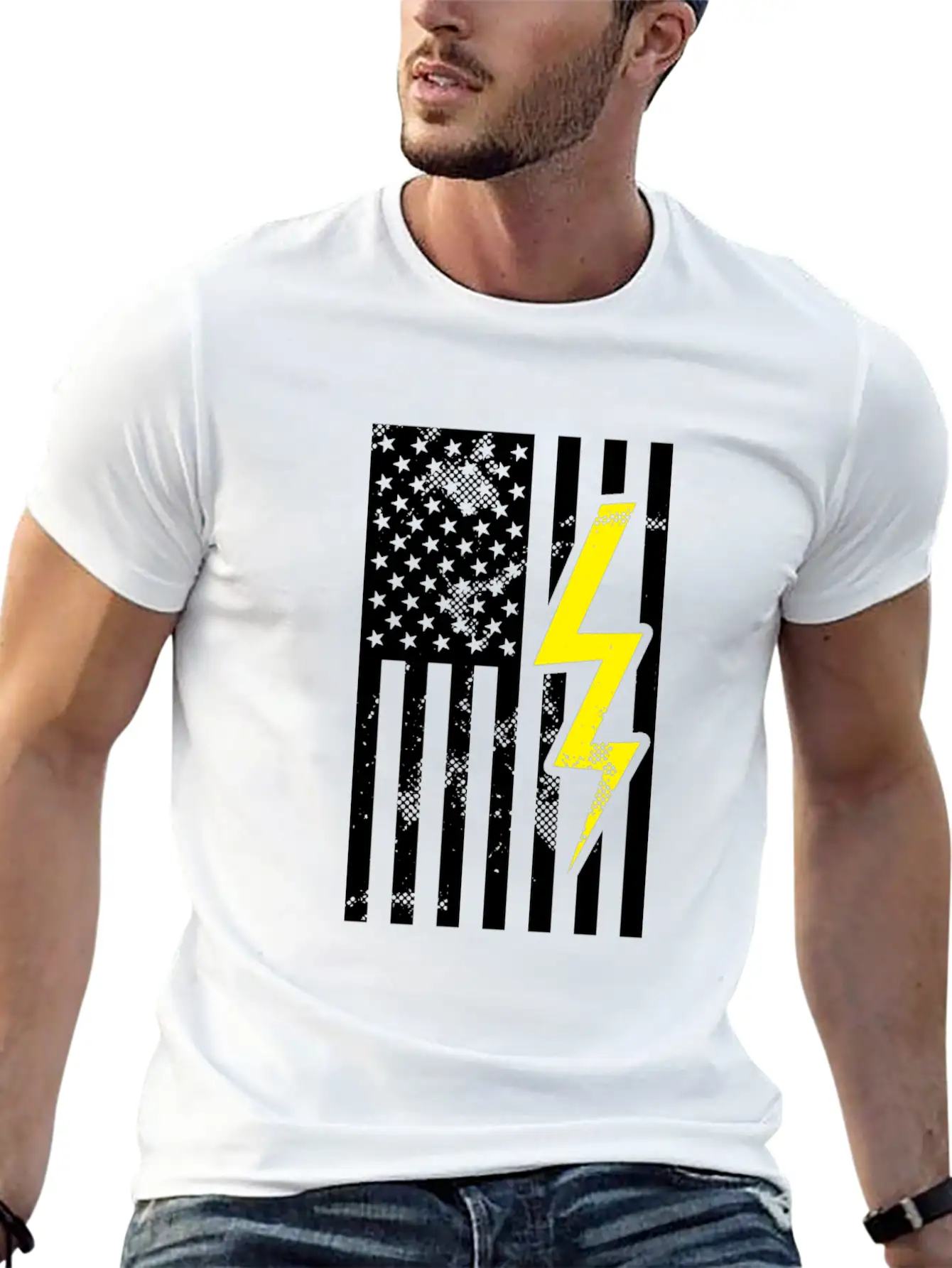 Electrician Amerkia Pride Electricity Gift Unisex Casual T-Shirt – Clean Design For Daily Comfort