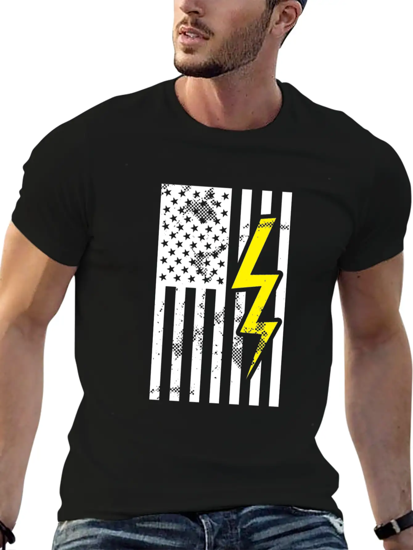 Electrician Amerkia Pride Electricity Gift Unisex Casual T-Shirt – Clean Design For Daily Comfort