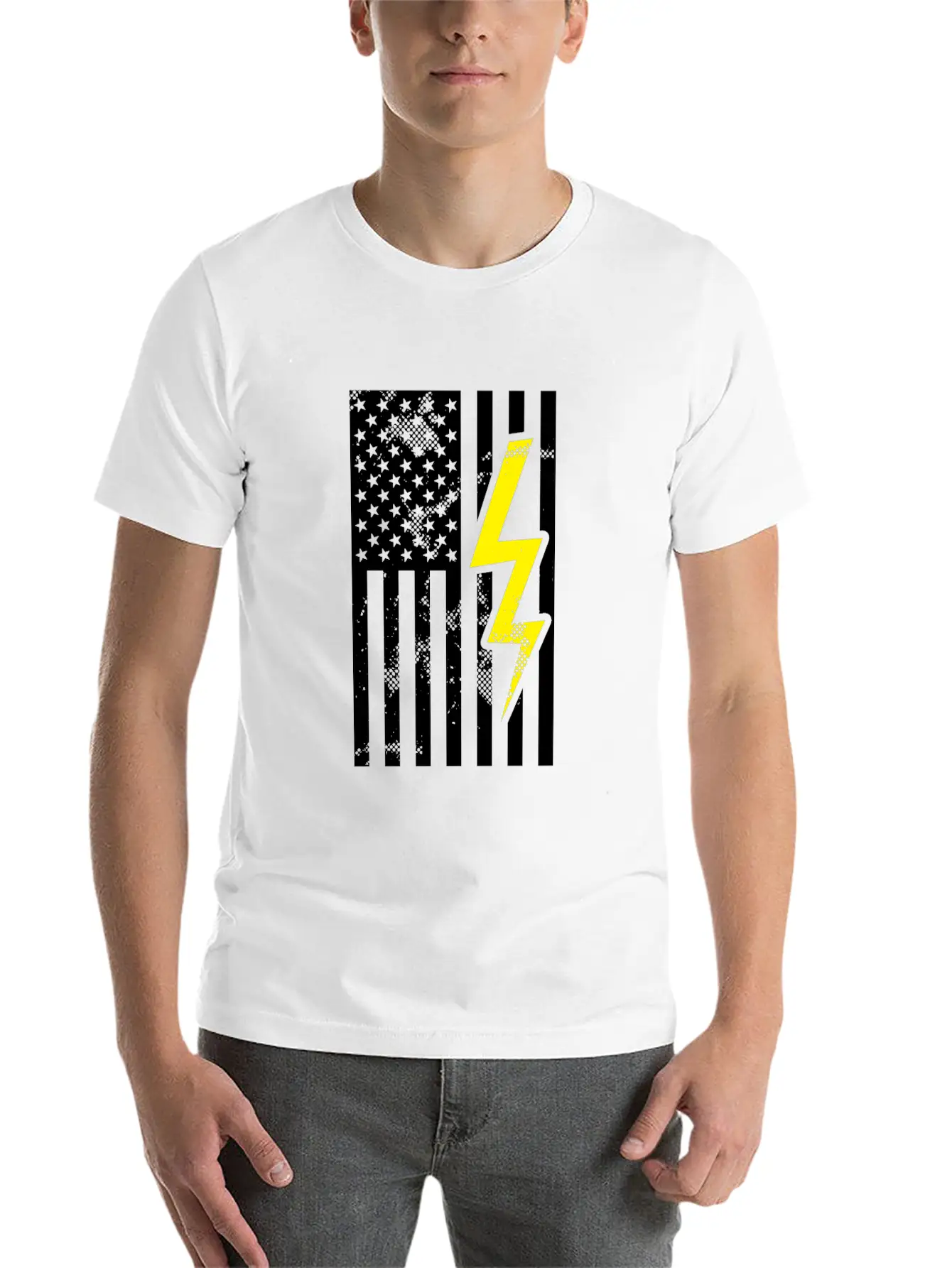 Electrician Amerkia Pride Electricity Gift Unisex Casual T-Shirt – Clean Design For Daily Comfort