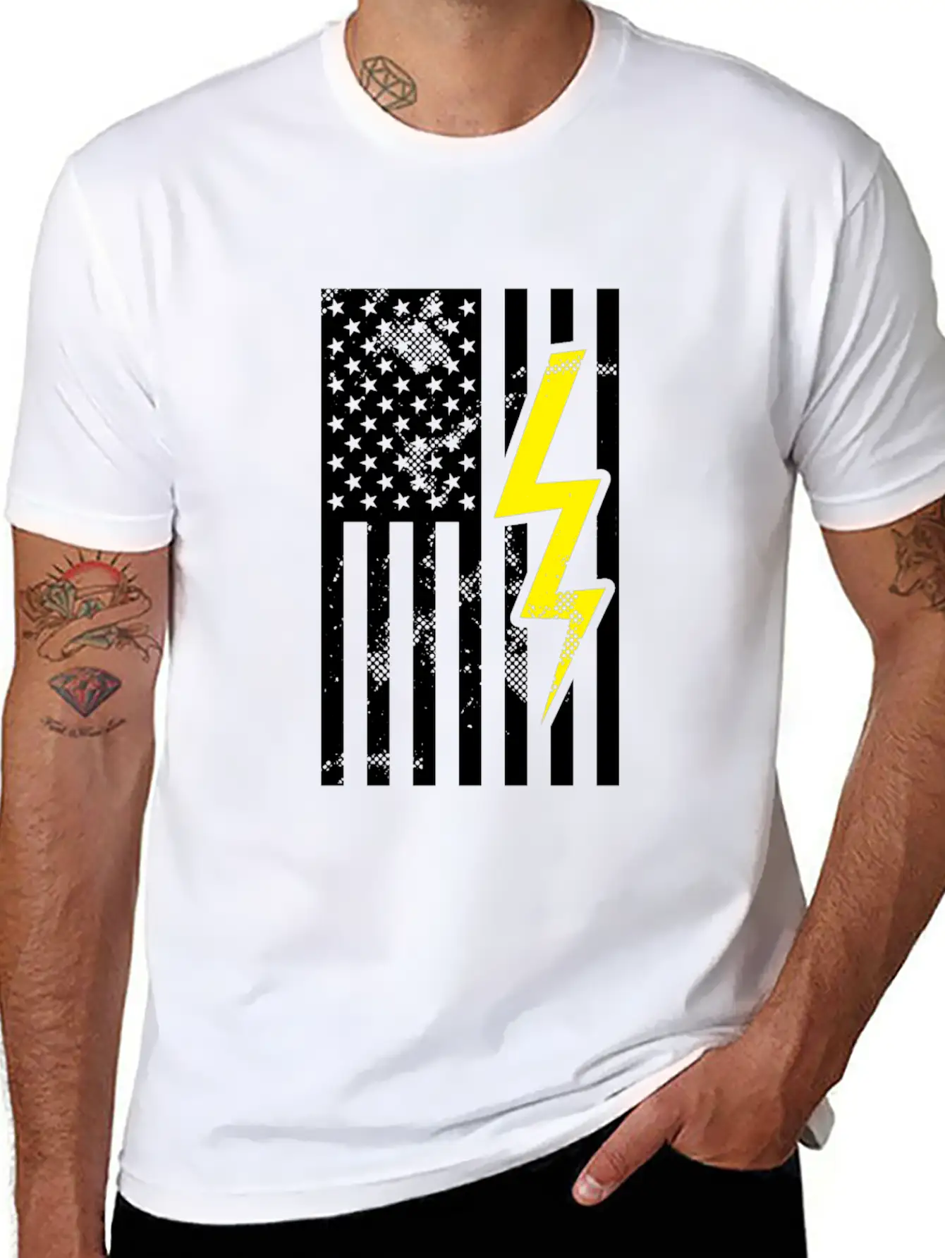 Electrician Amerkia Pride Electricity Gift Unisex Casual T-Shirt – Clean Design For Daily Comfort