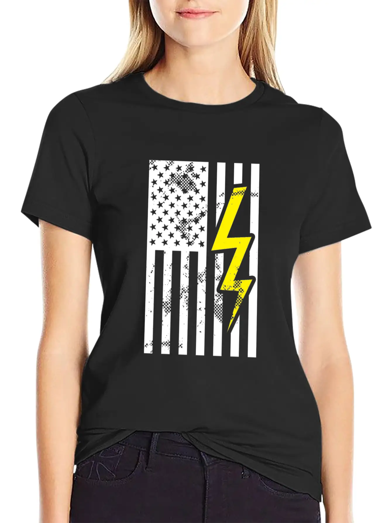 Electrician Amerkia Pride Electricity Gift Unisex Casual T-Shirt – Clean Design For Daily Comfort