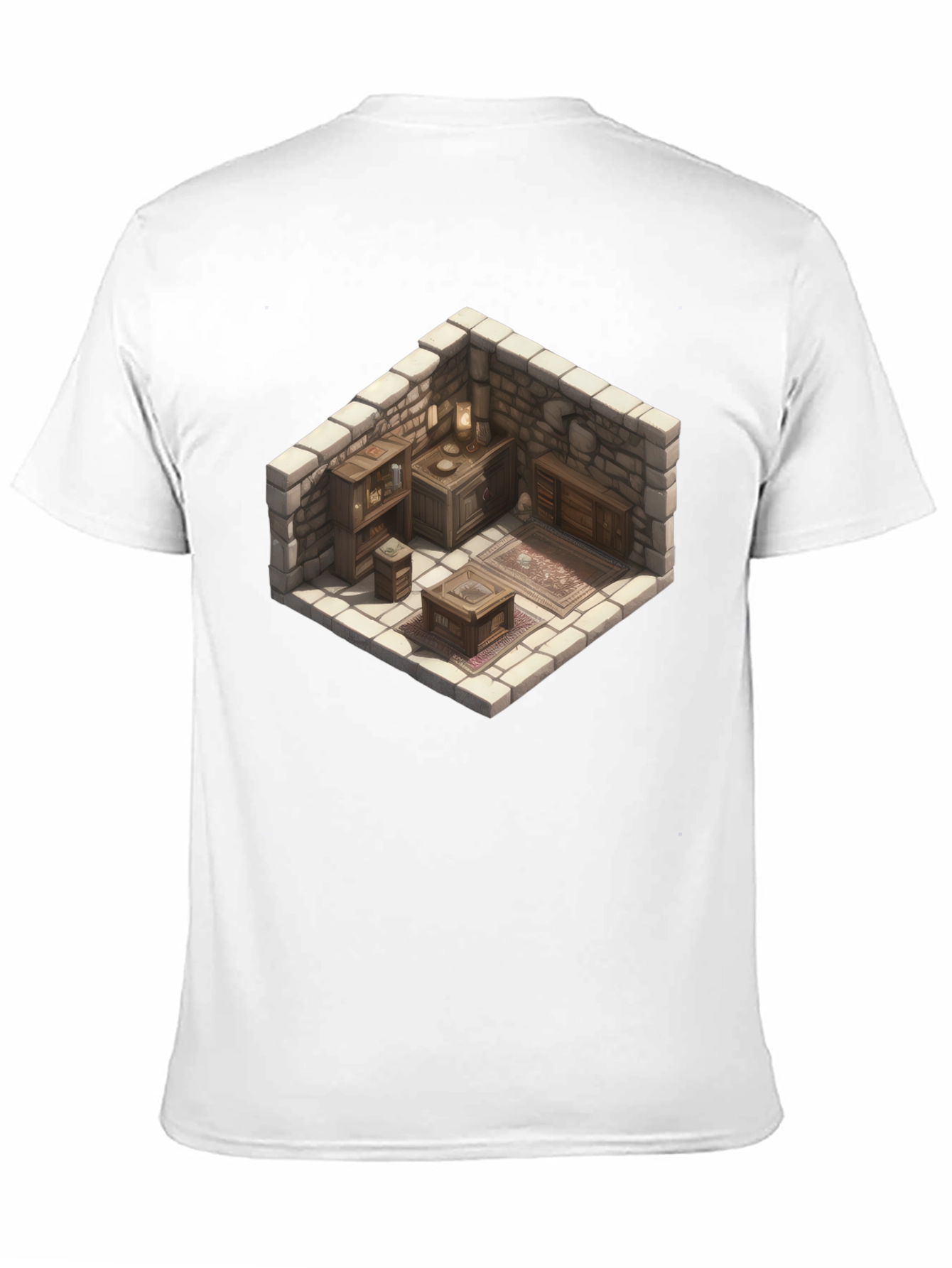 Isometric Dungeon Room Graphic Tee - Black