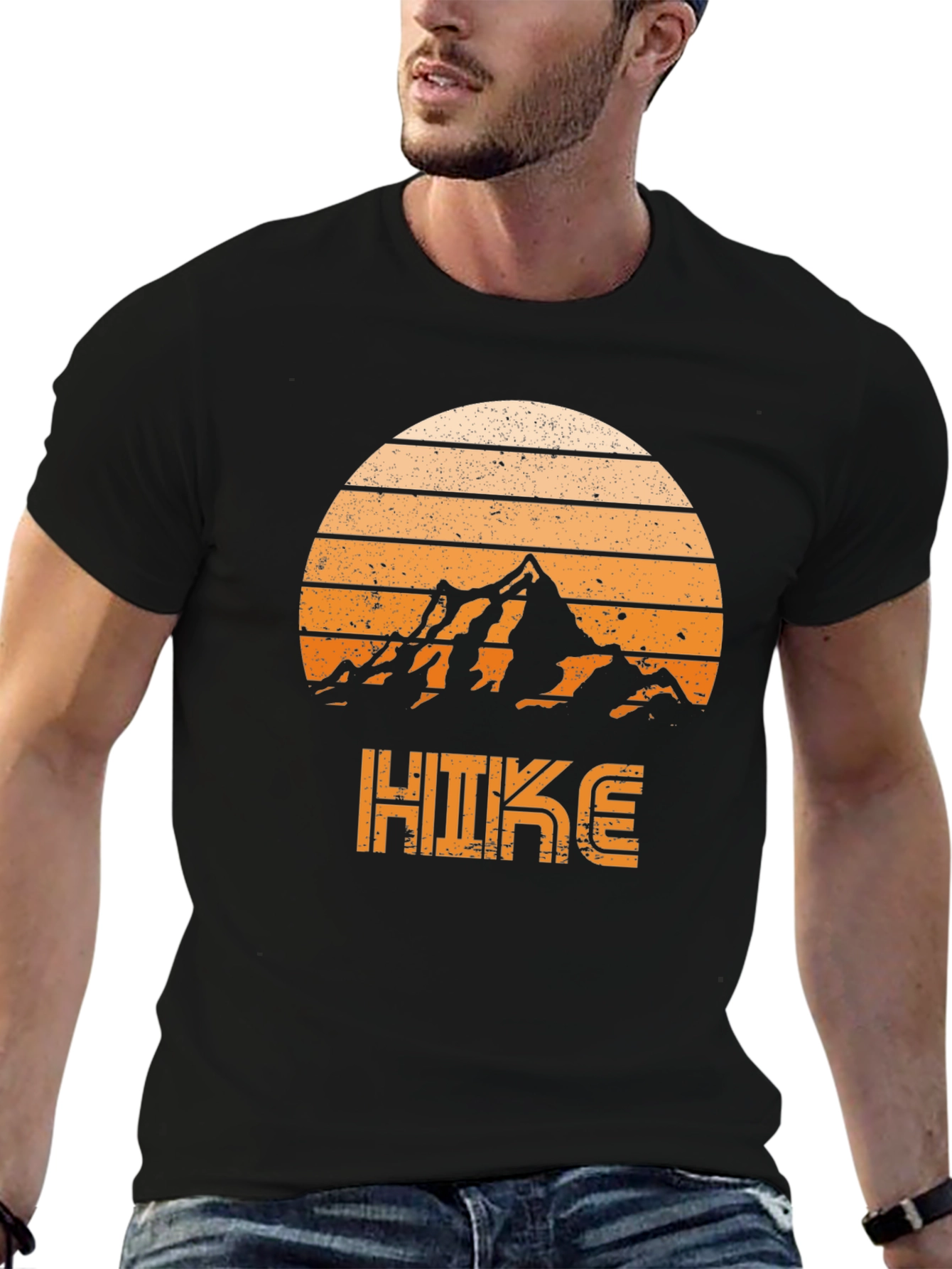 Hike Mountain Retro Graphic T-Shirt