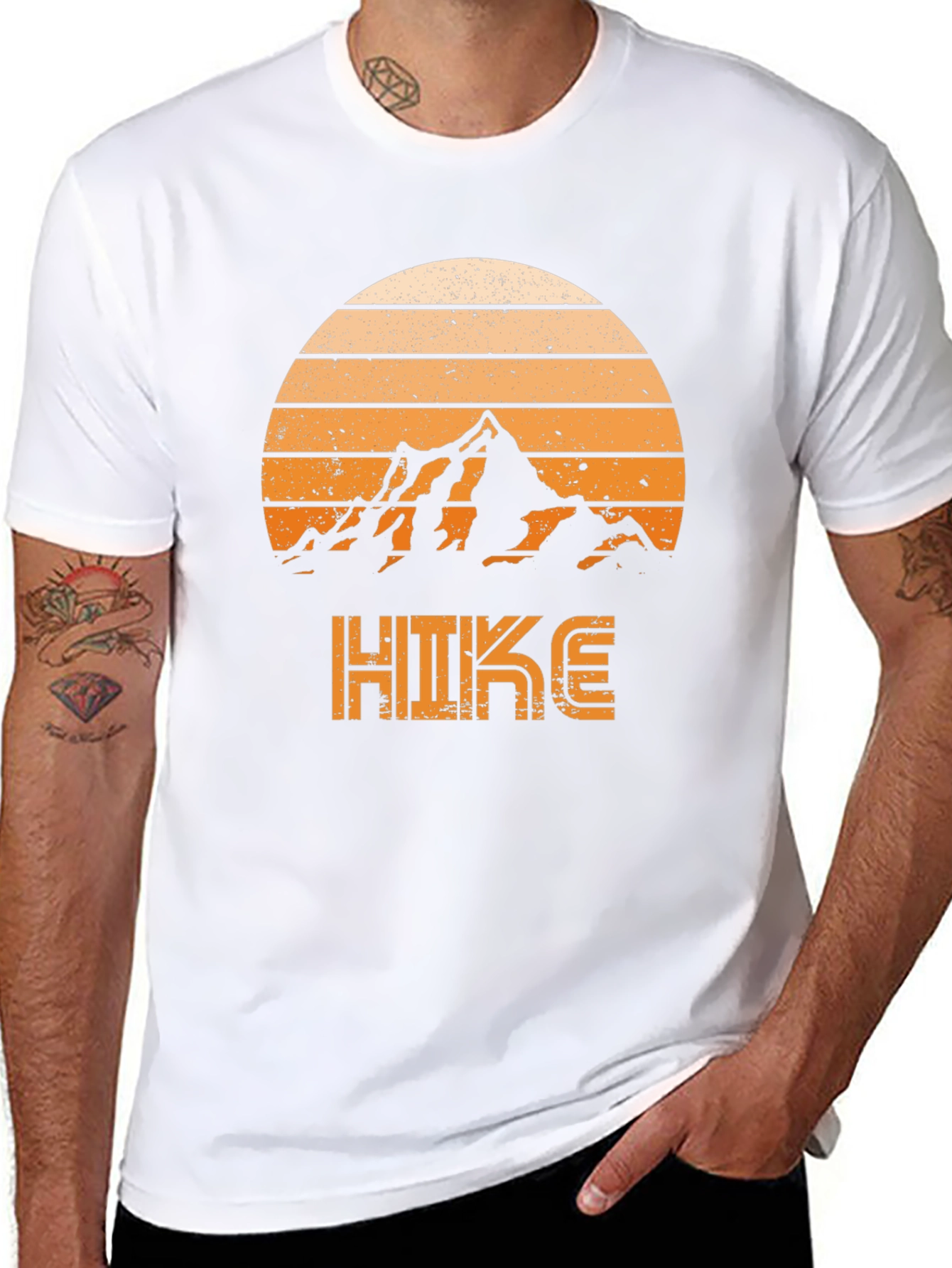 Hike Mountain Retro Graphic T-Shirt