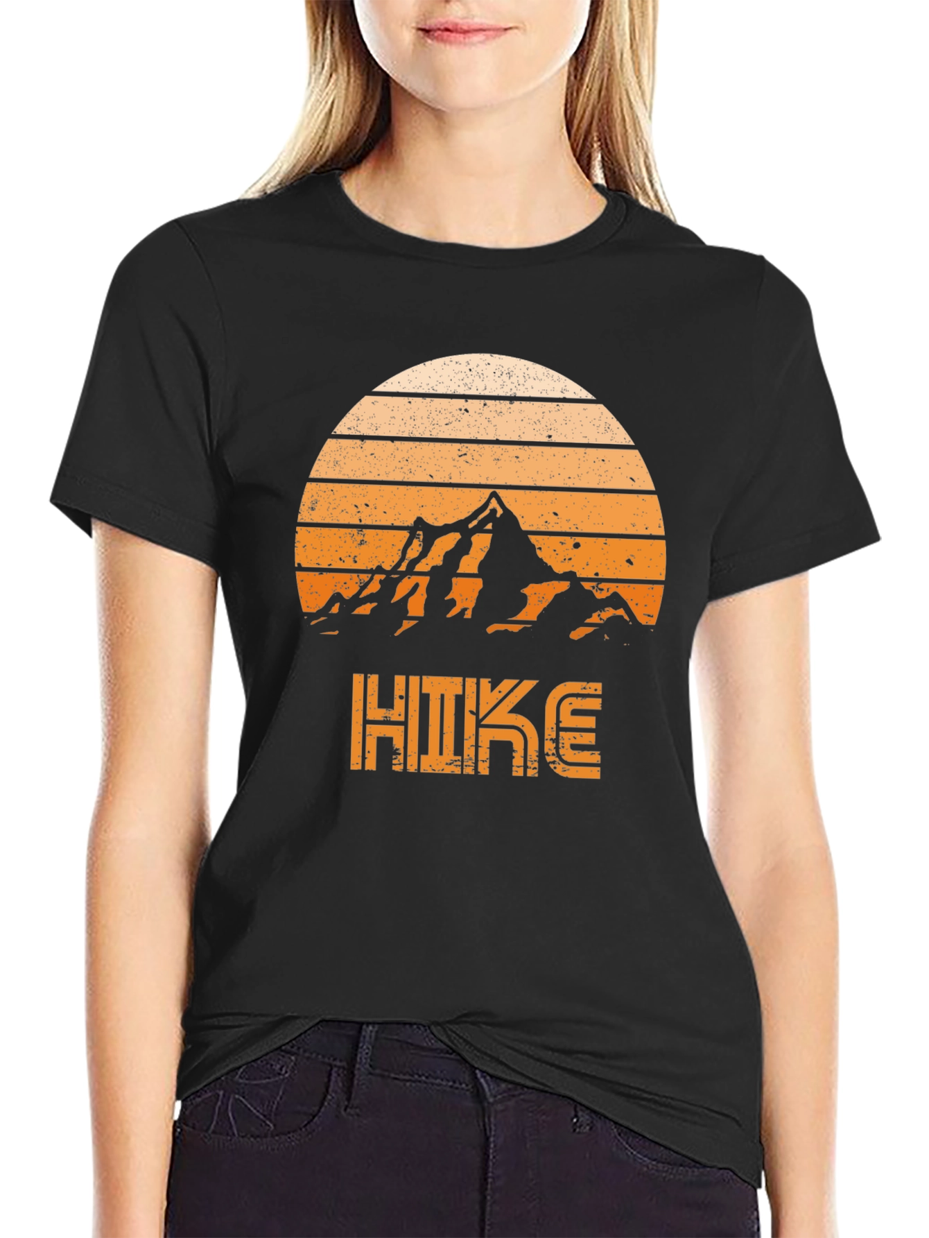Hike Mountain Retro Graphic T-Shirt