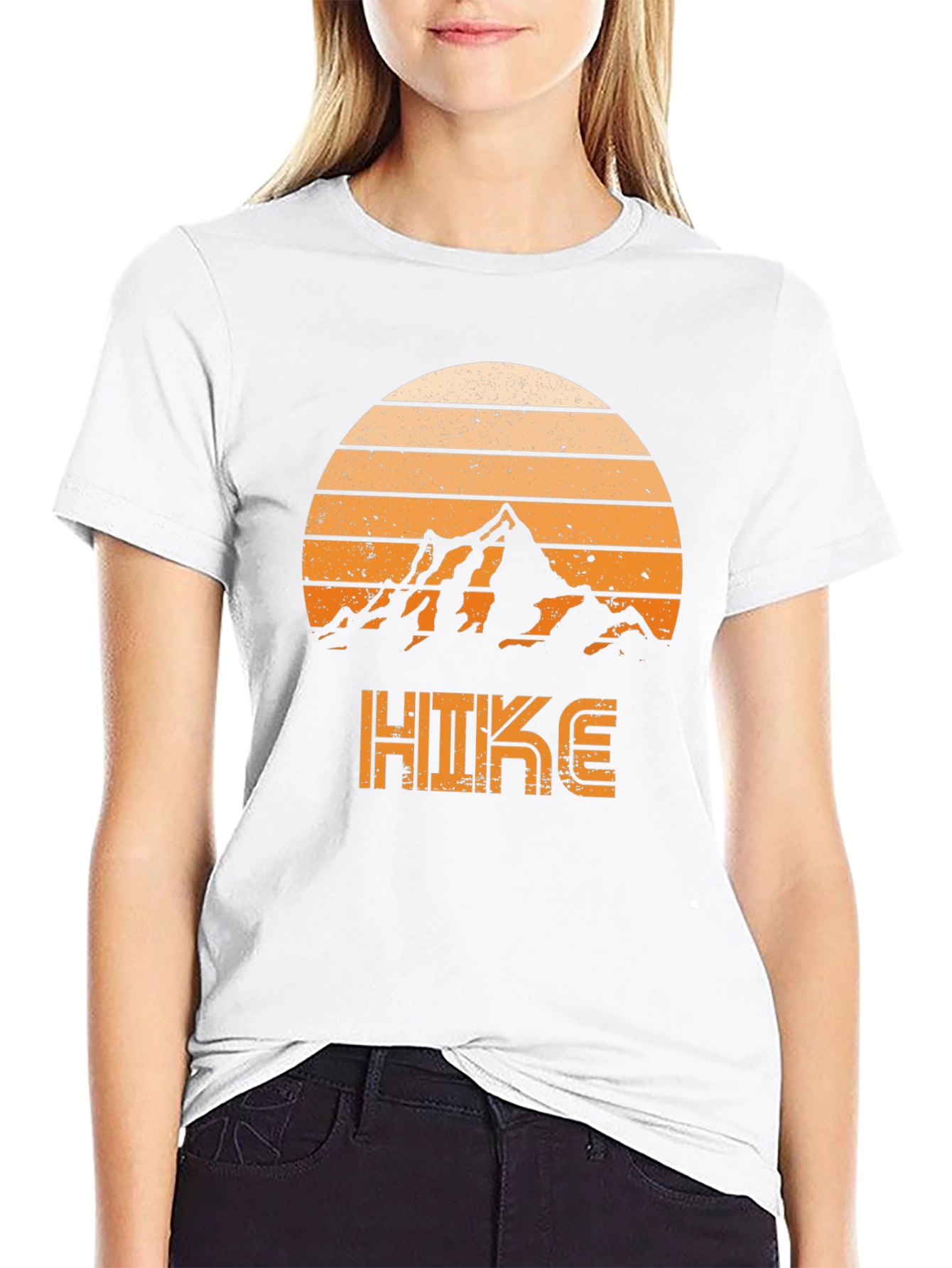 Hike Mountain Retro Graphic T-Shirt