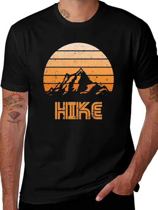 Hike Mountain Retro Graphic T-Shirt