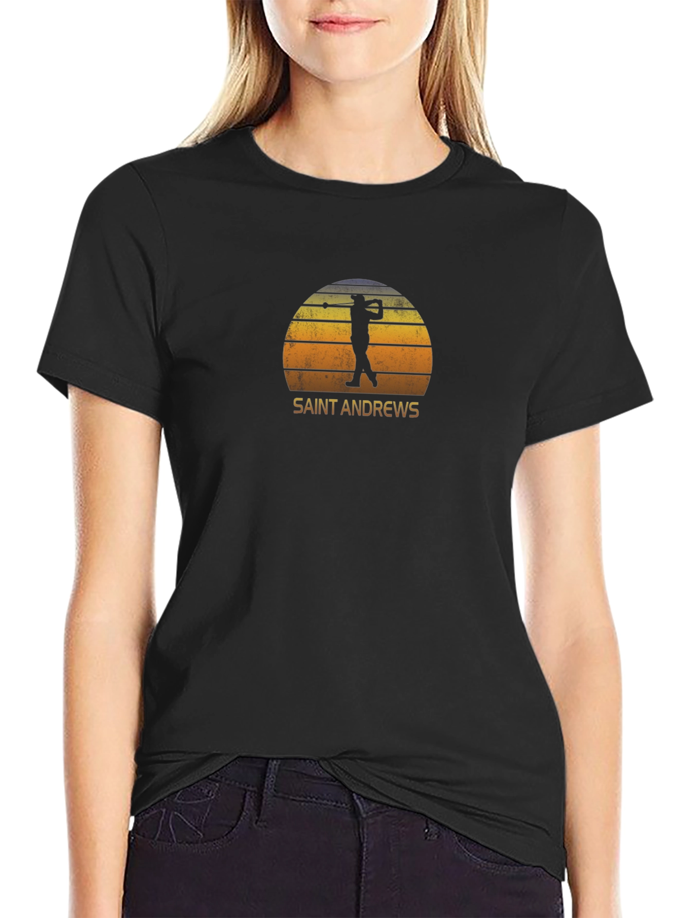 Saint Andrews Golfer Retro Graphic Tee