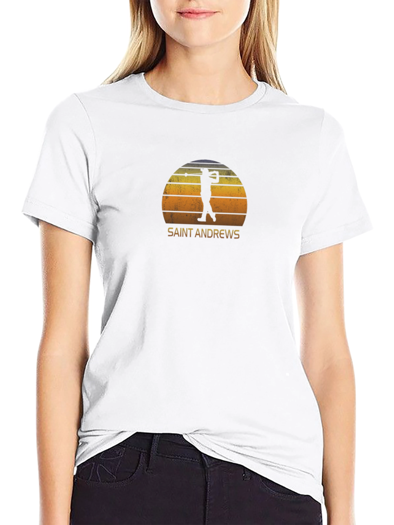 Saint Andrews Golfer Retro Graphic Tee