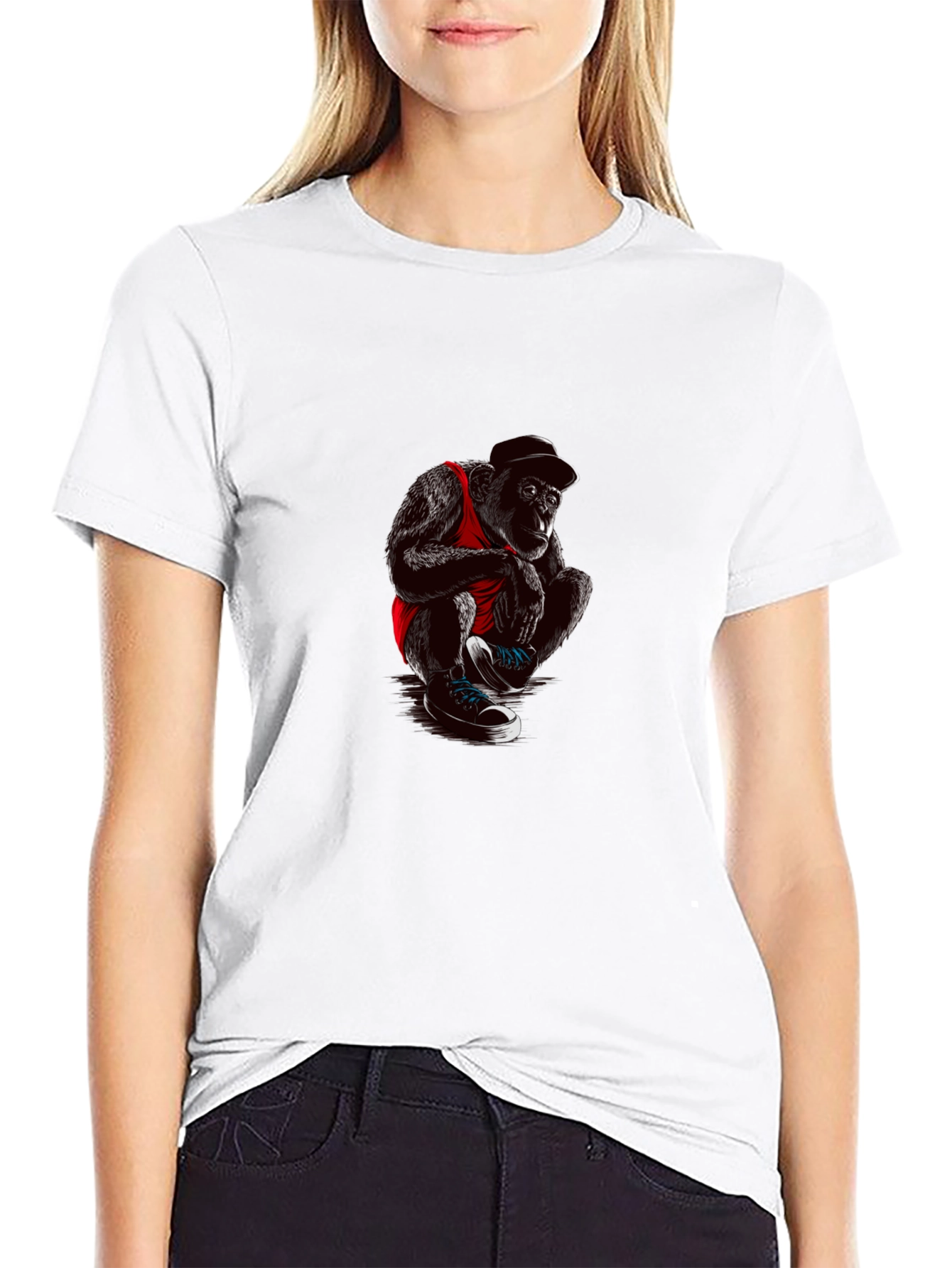 Cool Ape Graphic T-Shirt - Black