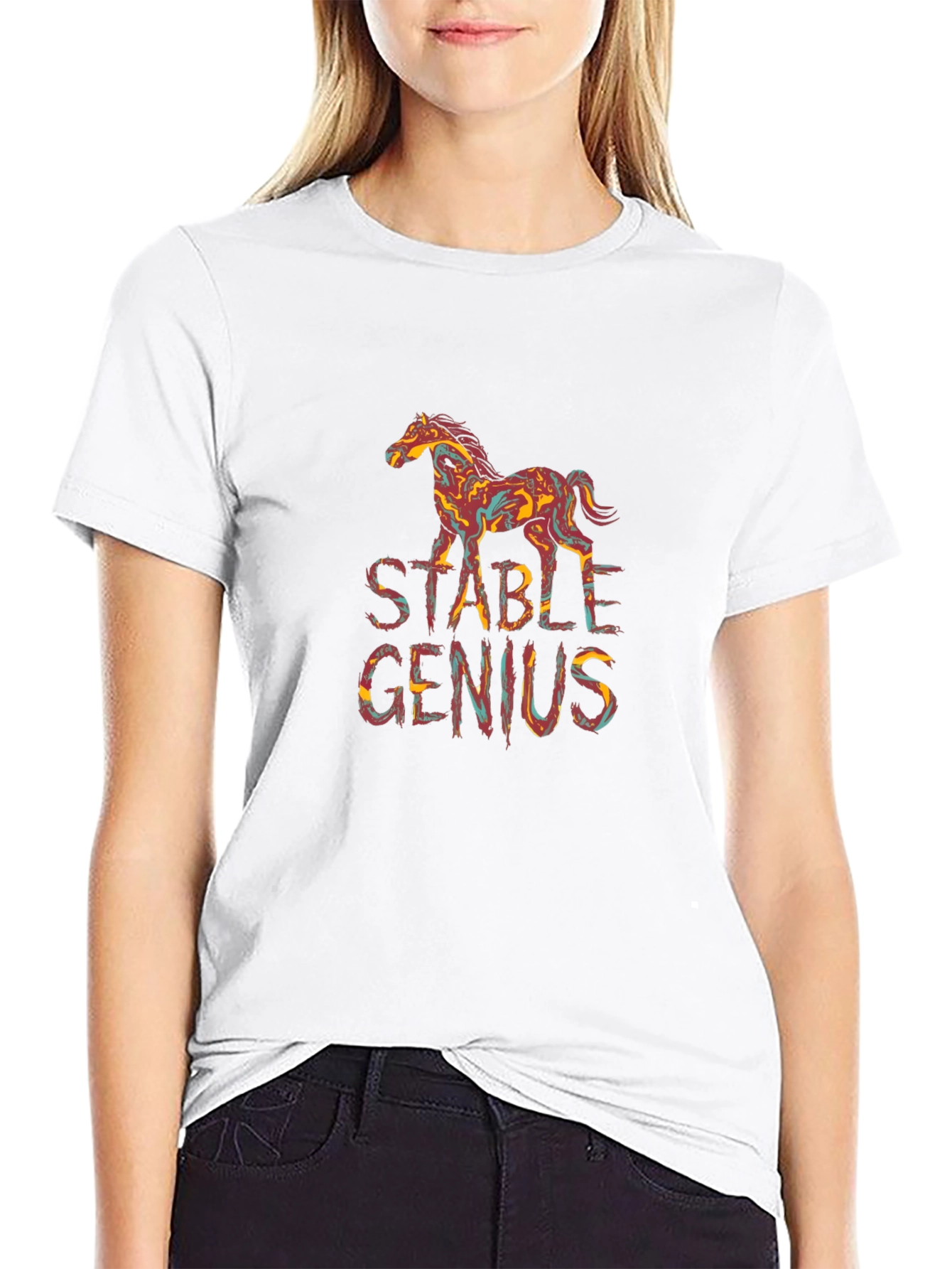 Stable Genius Graphic Tee - Unique Horse Design
