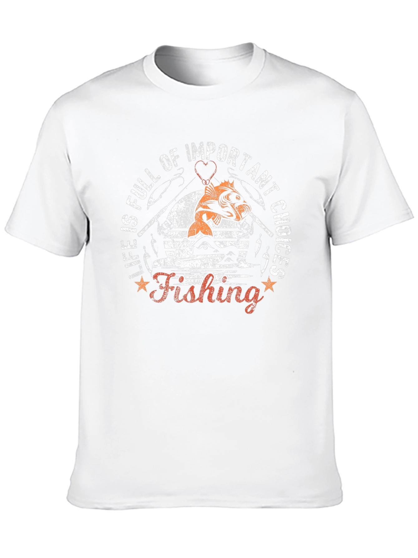 Fishing Life Choices Graphic Tee - Black Cotton T-Shirt