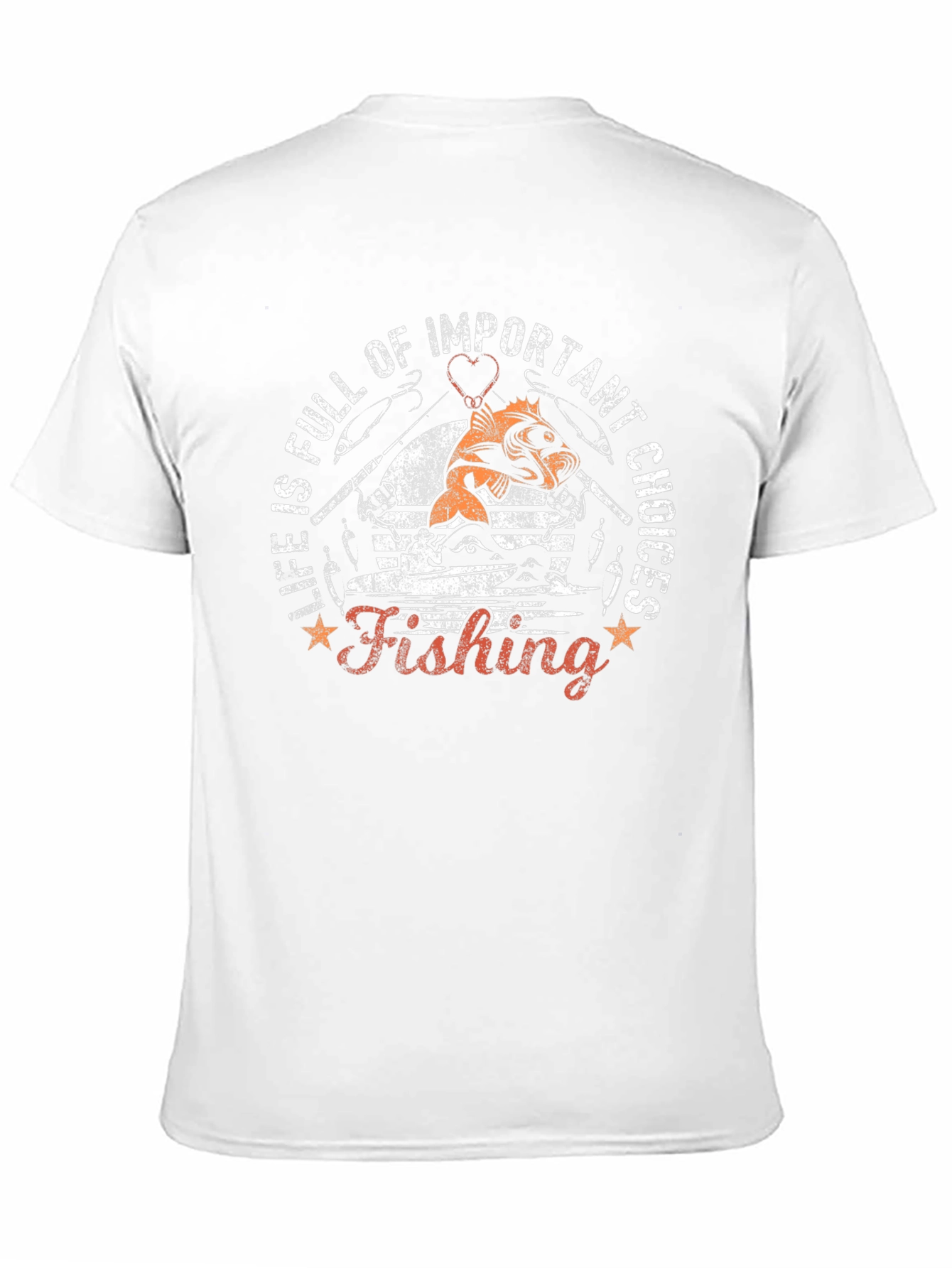 Fishing Life Choices Graphic Tee - Black Cotton T-Shirt