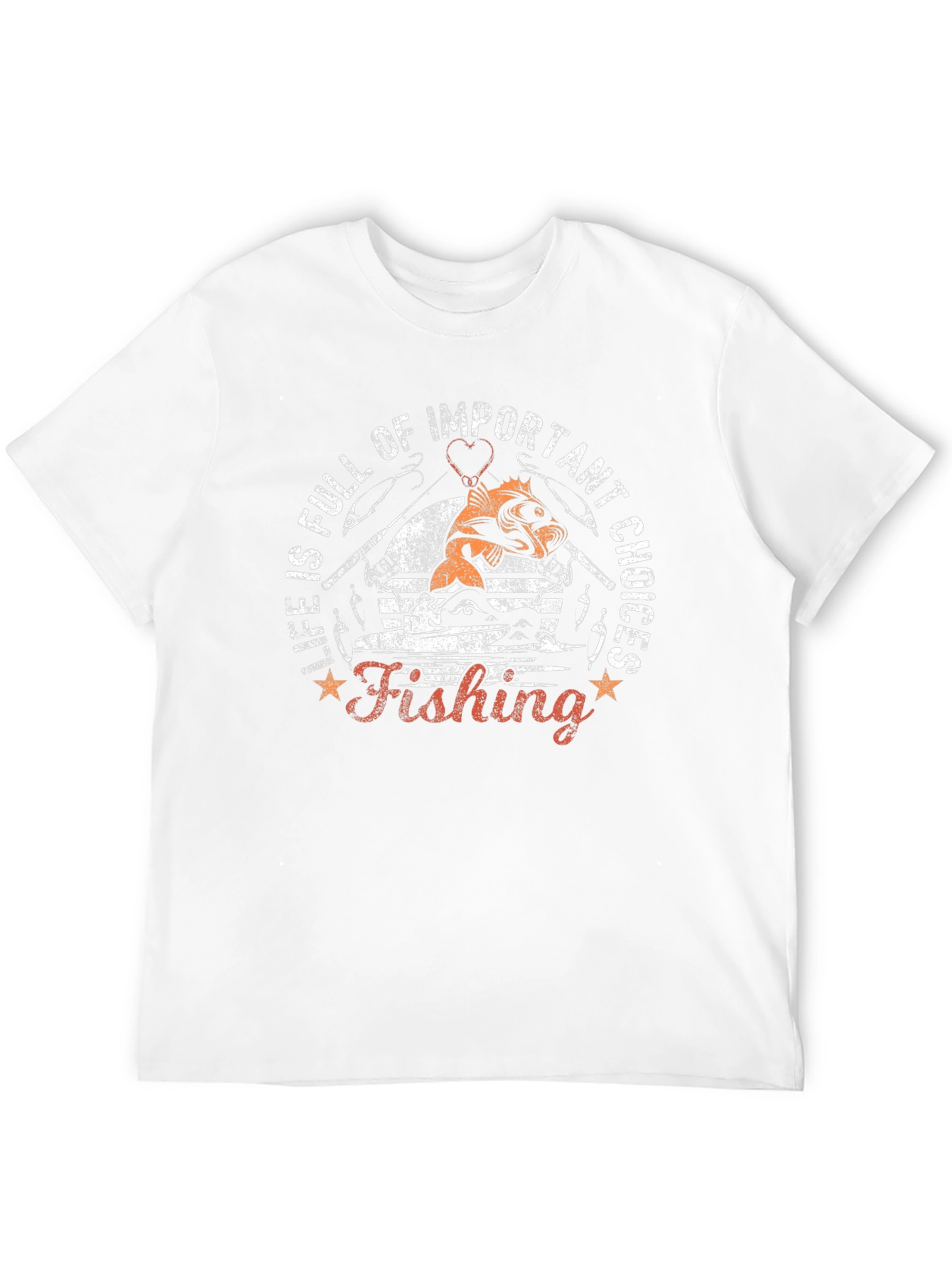 Fishing Life Choices Graphic Tee - Black Cotton T-Shirt