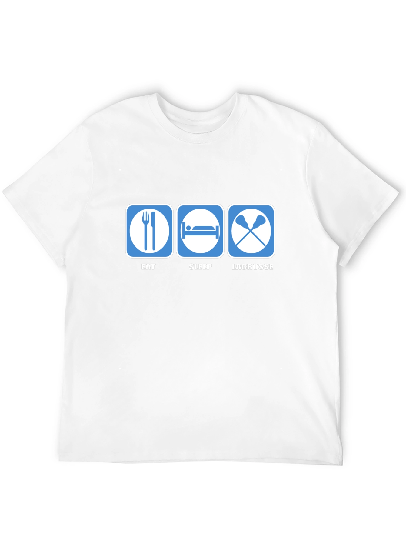 Eat Sleep Lacrosse Black T-Shirt