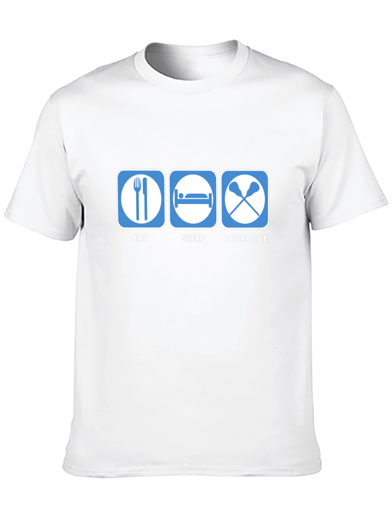 Eat Sleep Lacrosse Black T-Shirt