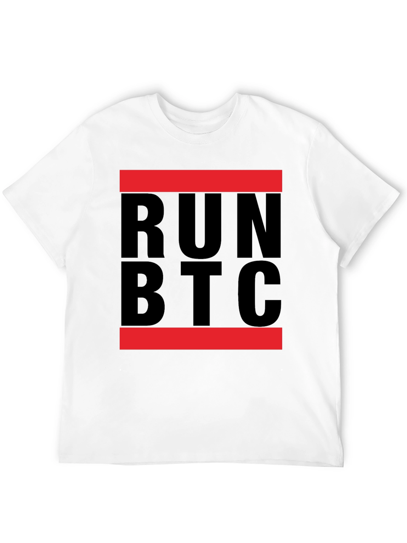 RUN BTC Graphic T-Shirt - Crypto Enthusiast Tee