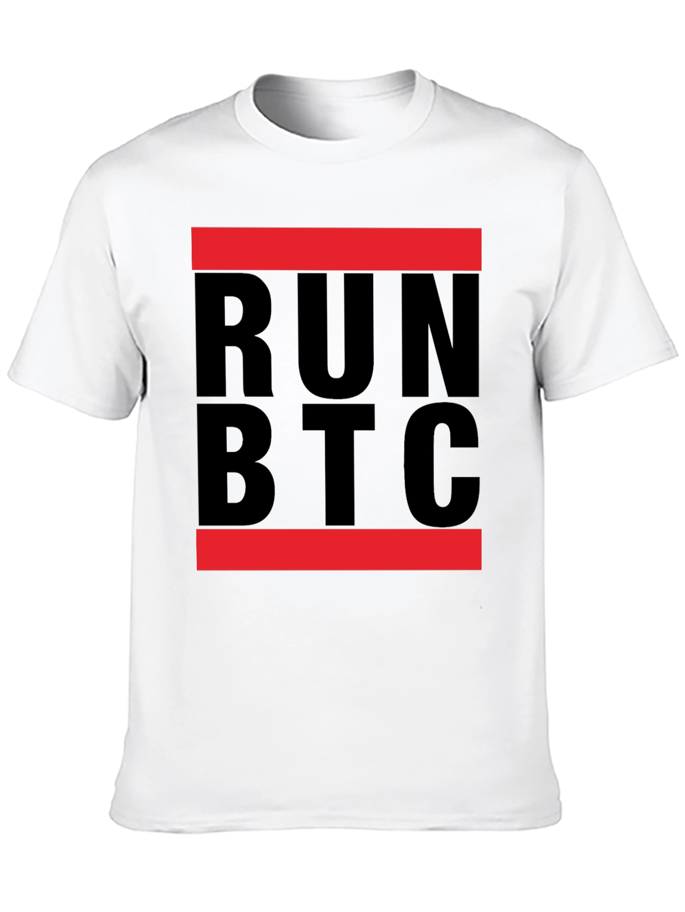 RUN BTC Graphic T-Shirt - Crypto Enthusiast Tee