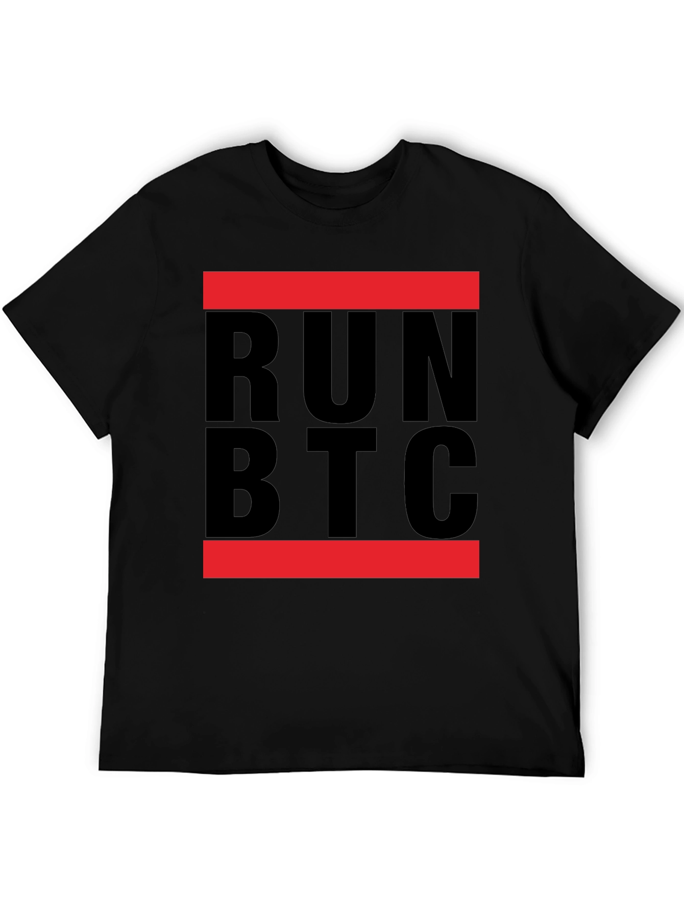 RUN BTC Graphic T-Shirt - Crypto Enthusiast Tee