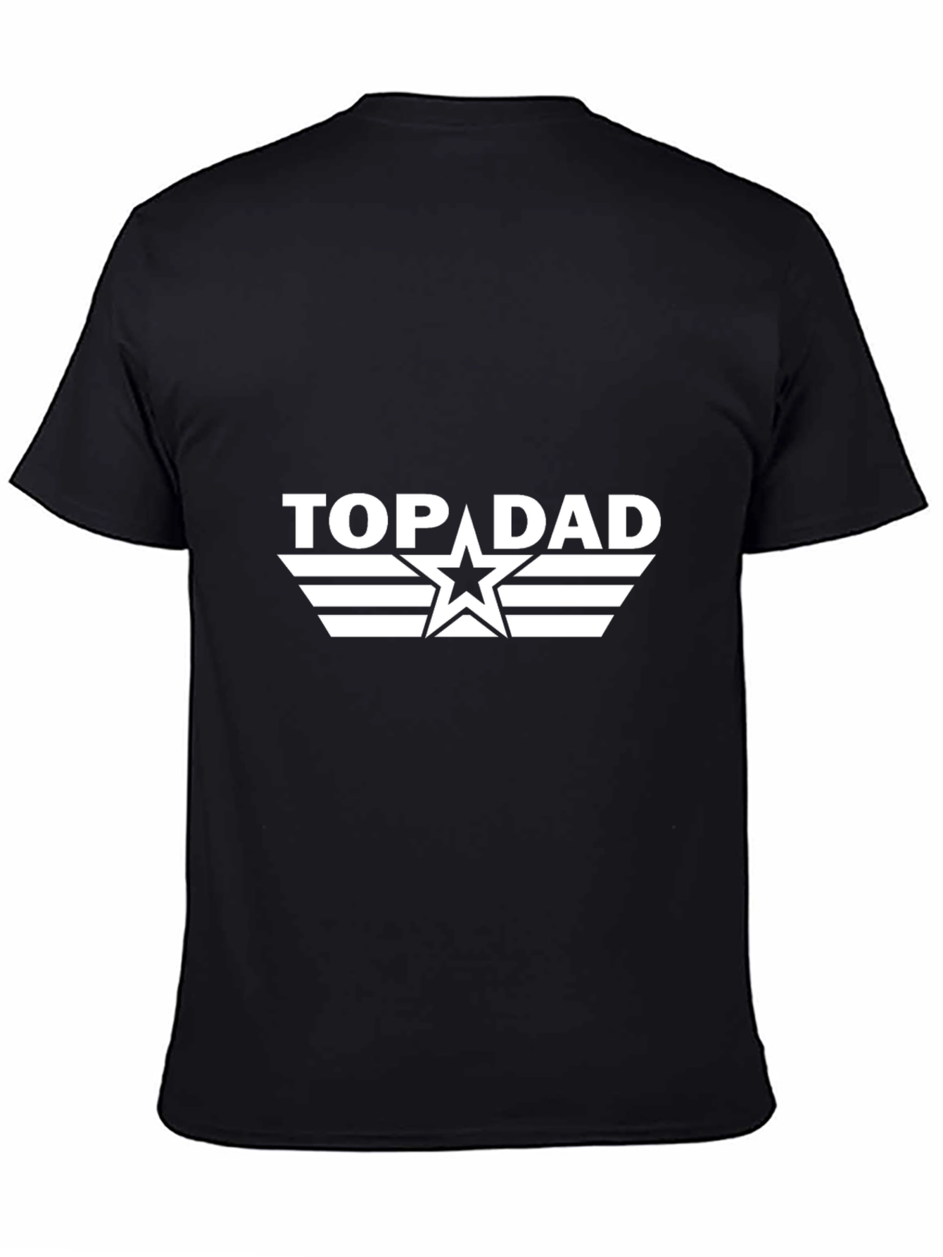 Top Dad Black T-Shirt - Fathers Day Gift