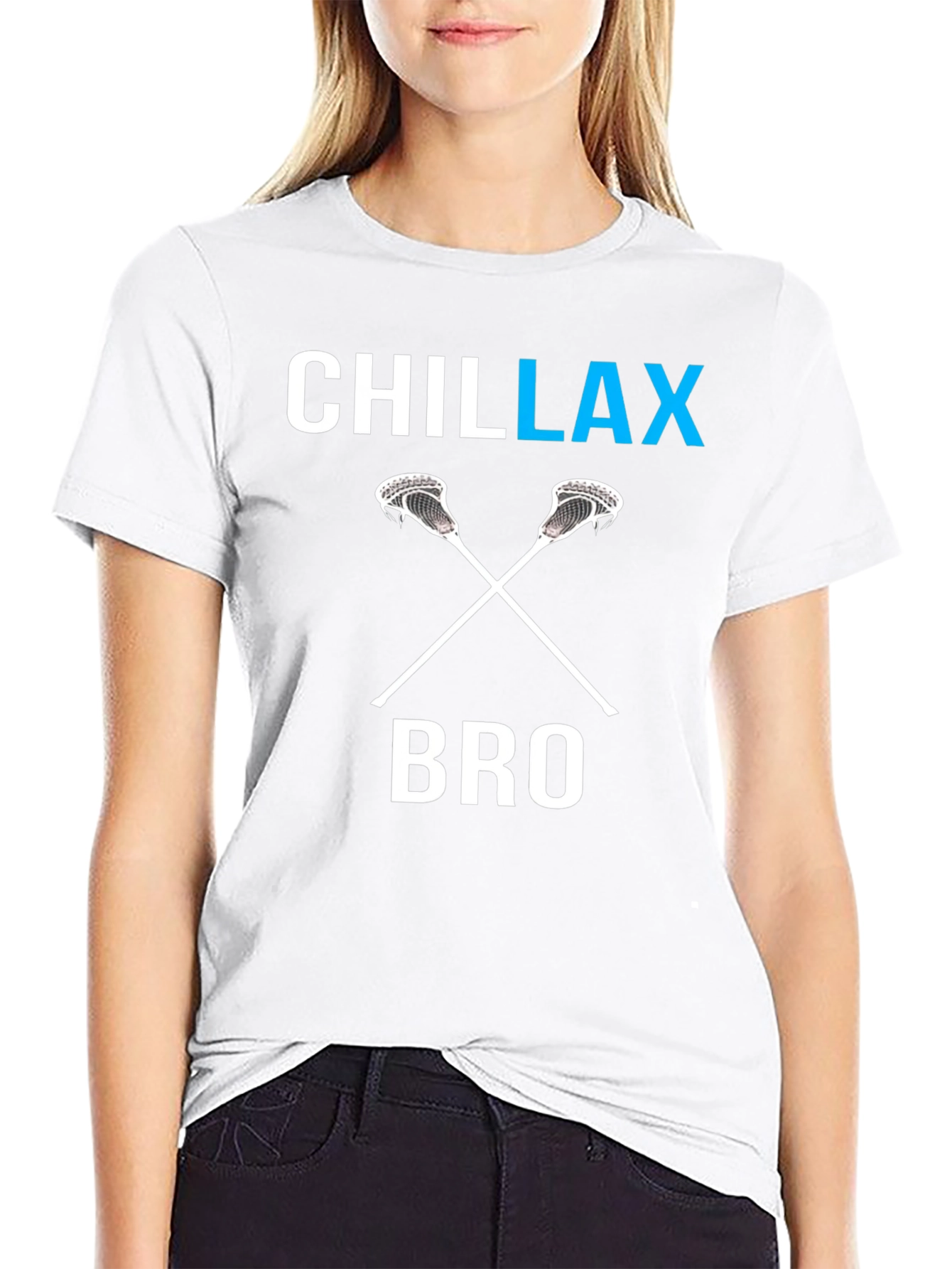 Chillax Bro Lacrosse Graphic T-Shirt
