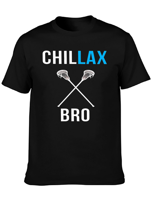 Chillax Bro Lacrosse Graphic T-Shirt