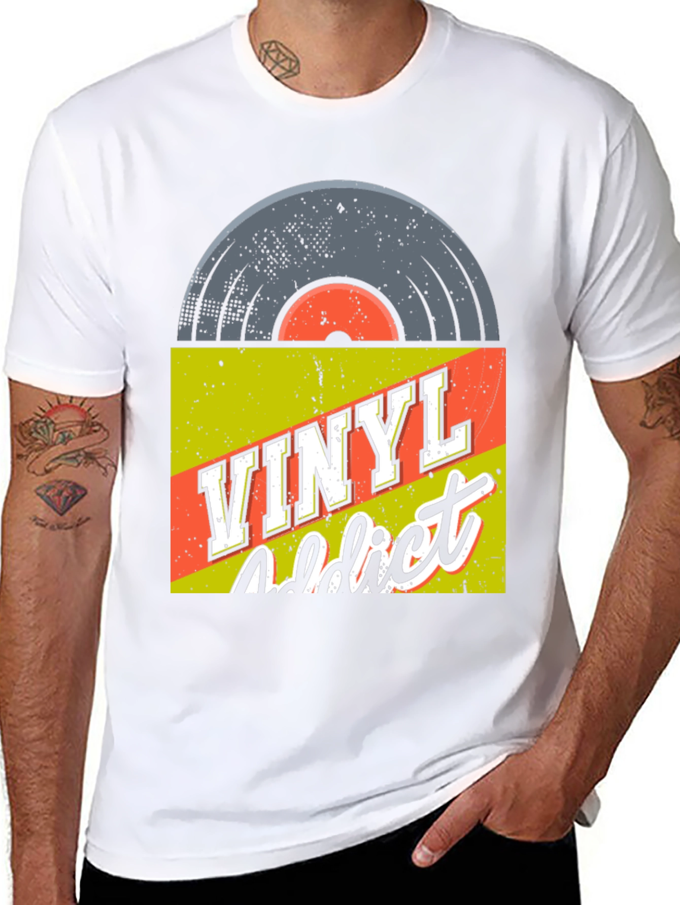 Vinyl Addict Graphic T-Shirt