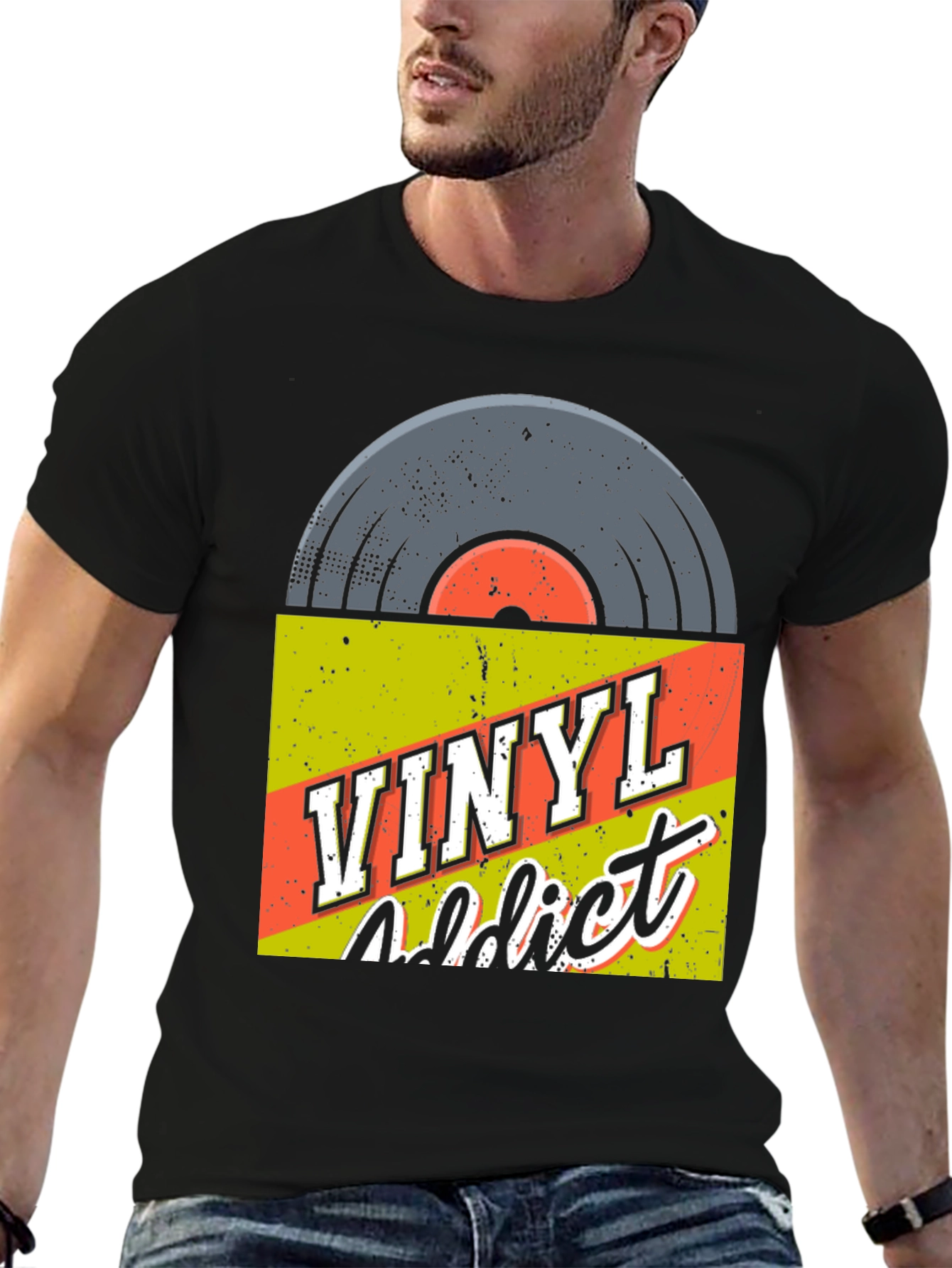 Vinyl Addict Graphic T-Shirt