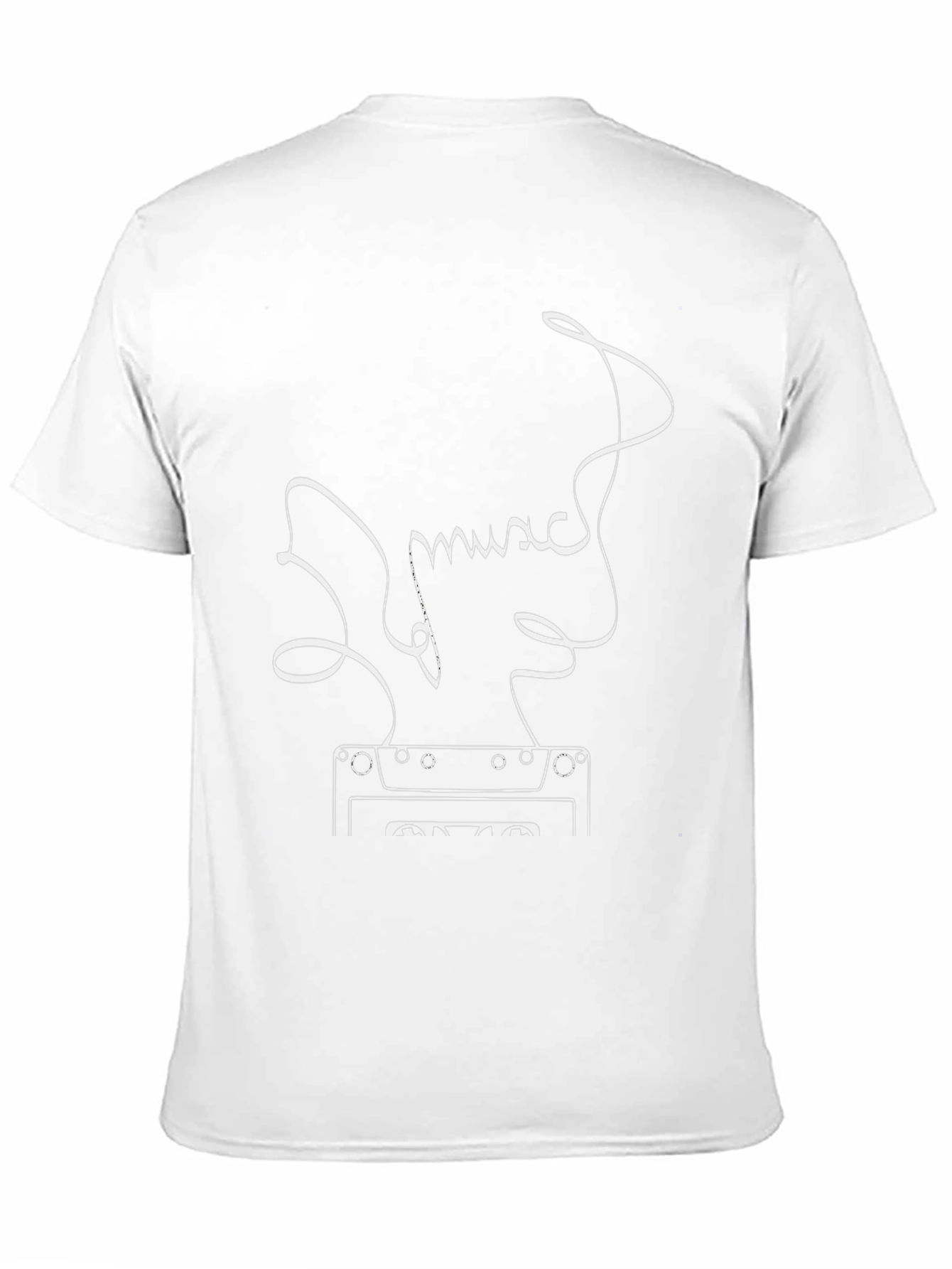 Music Cassette Tape Graphic Black T-Shirt