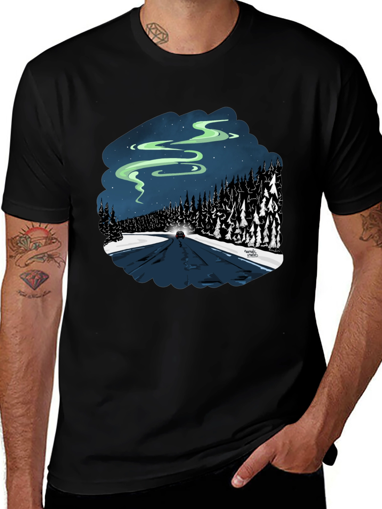 Northern Lights Road Trip Graphic Tee