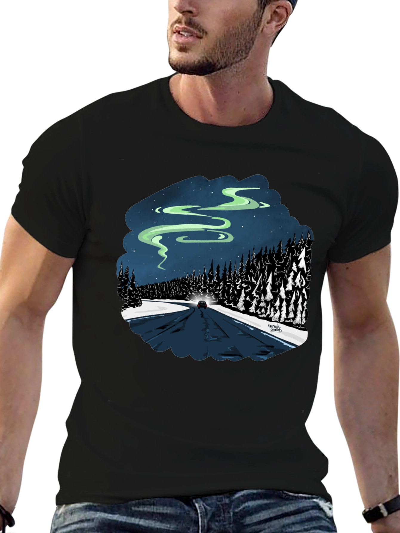 Northern Lights Road Trip Graphic Tee