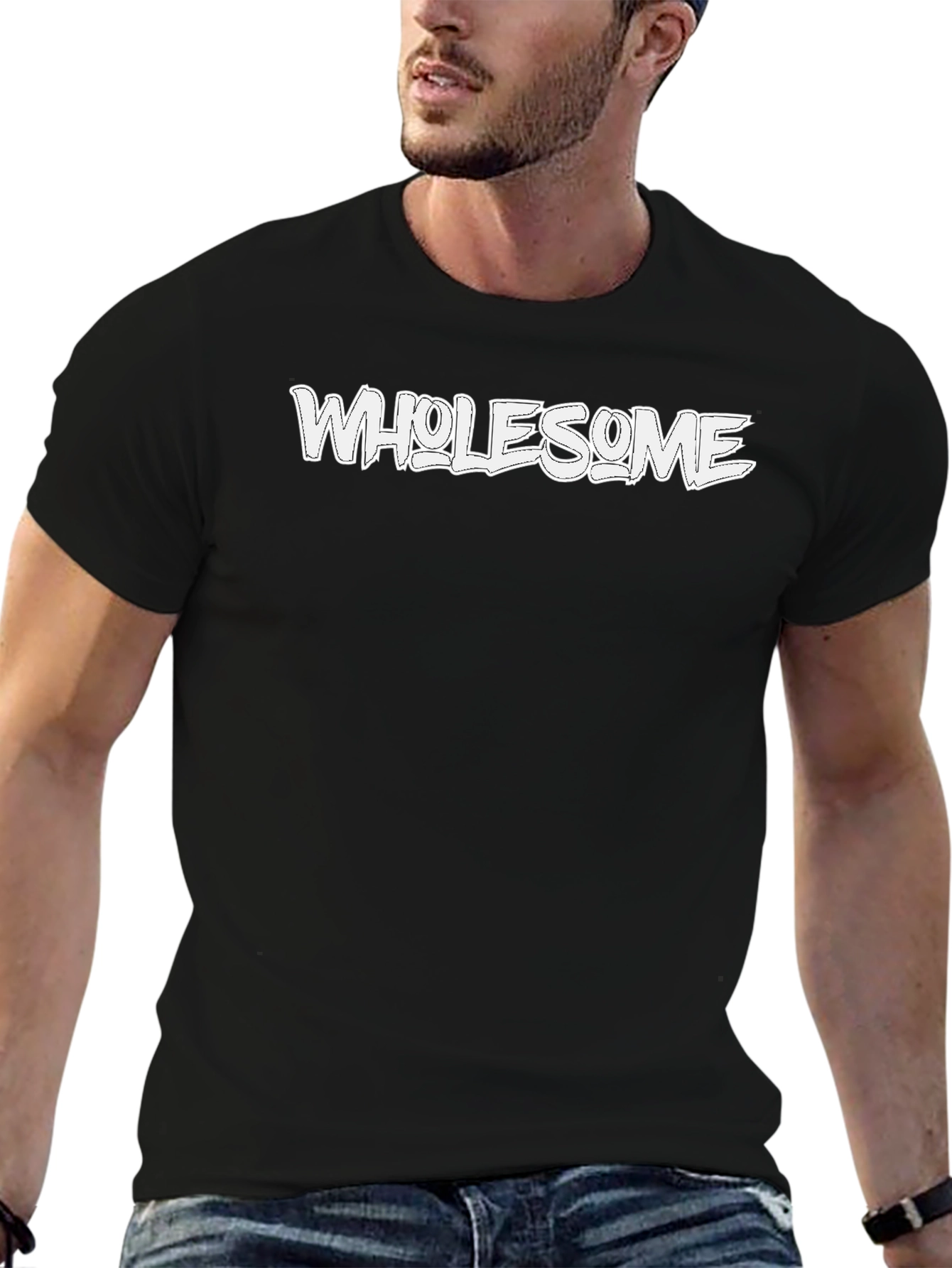 Wholesome Black Graphic Tee