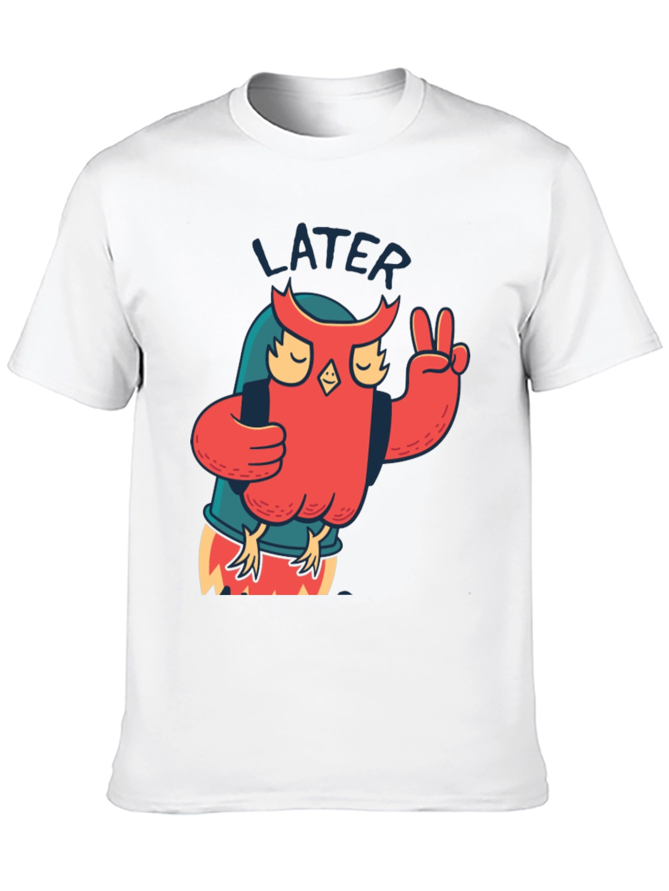 Cool Owl Later Black T-Shirt