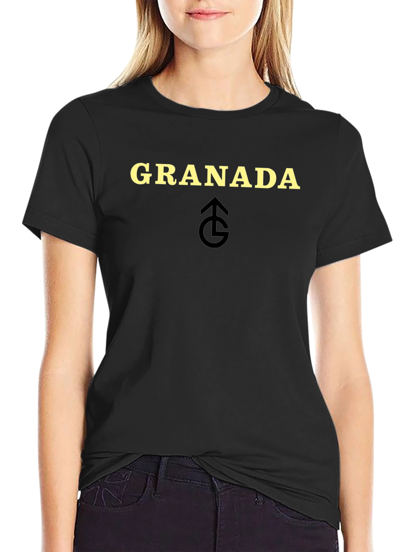 Granada Black T-Shirt with Logo