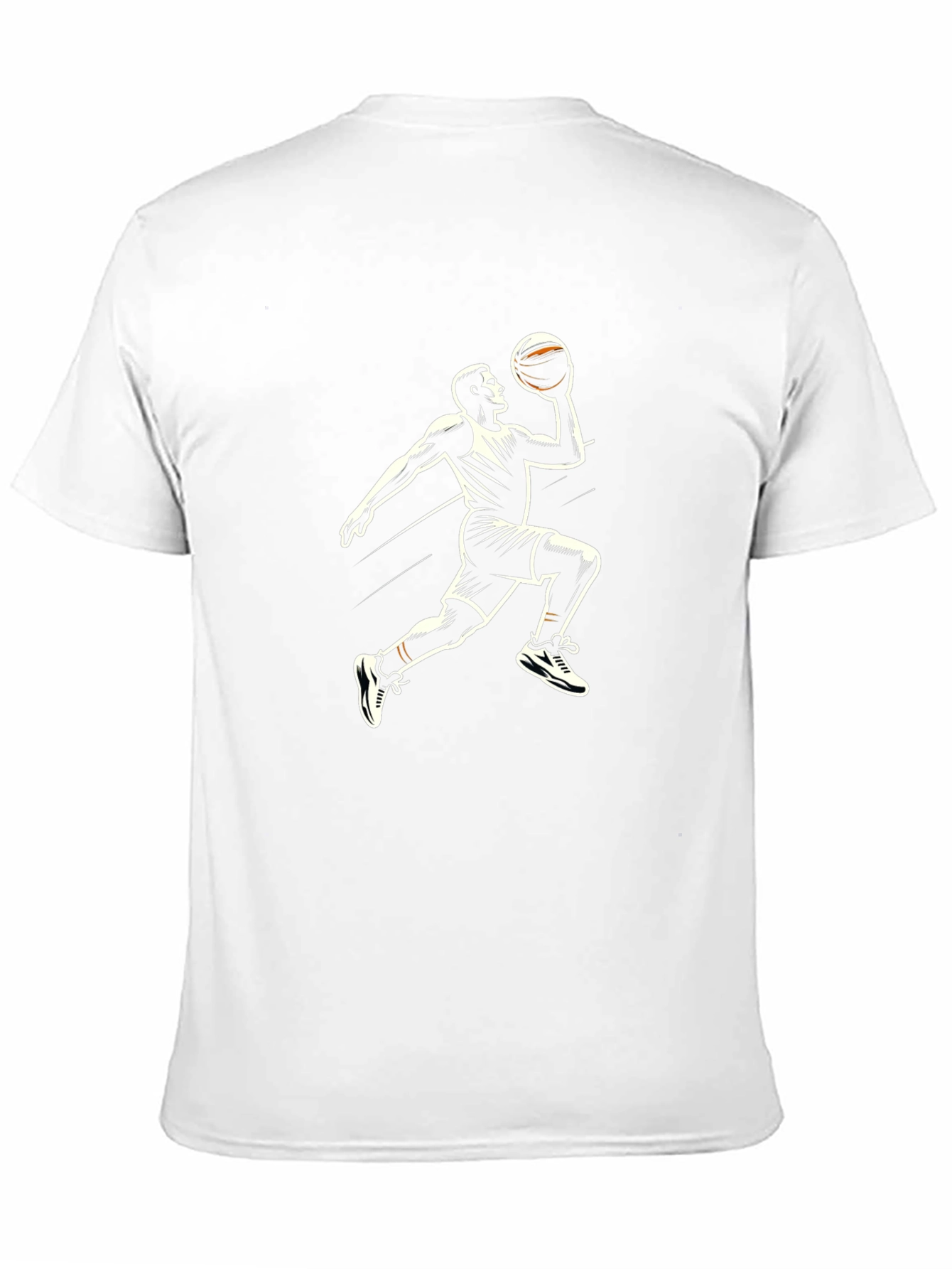 Basketball Player Graphic Tee - Black