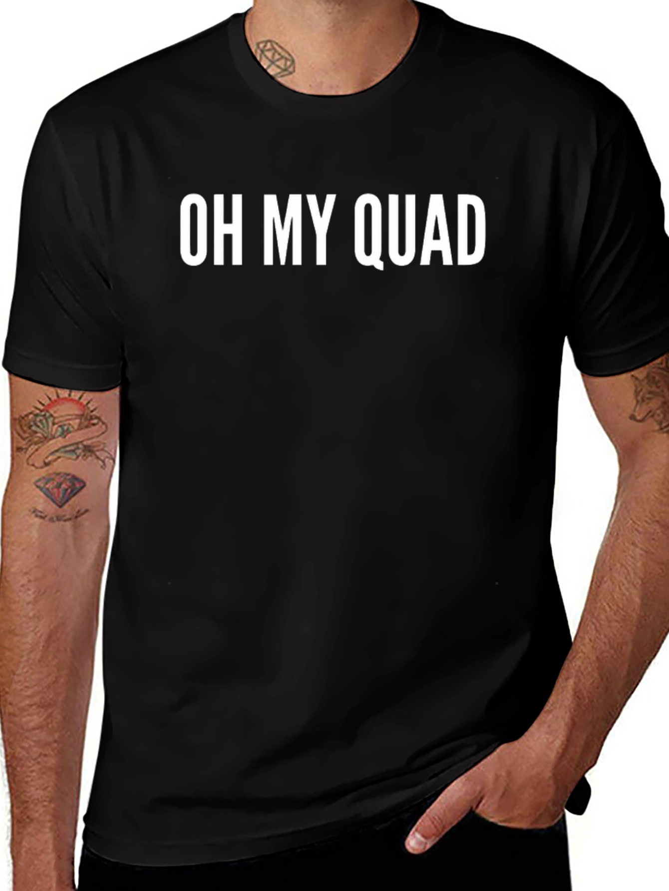 Oh My Quad T-Shirt - Funny Workout Tee