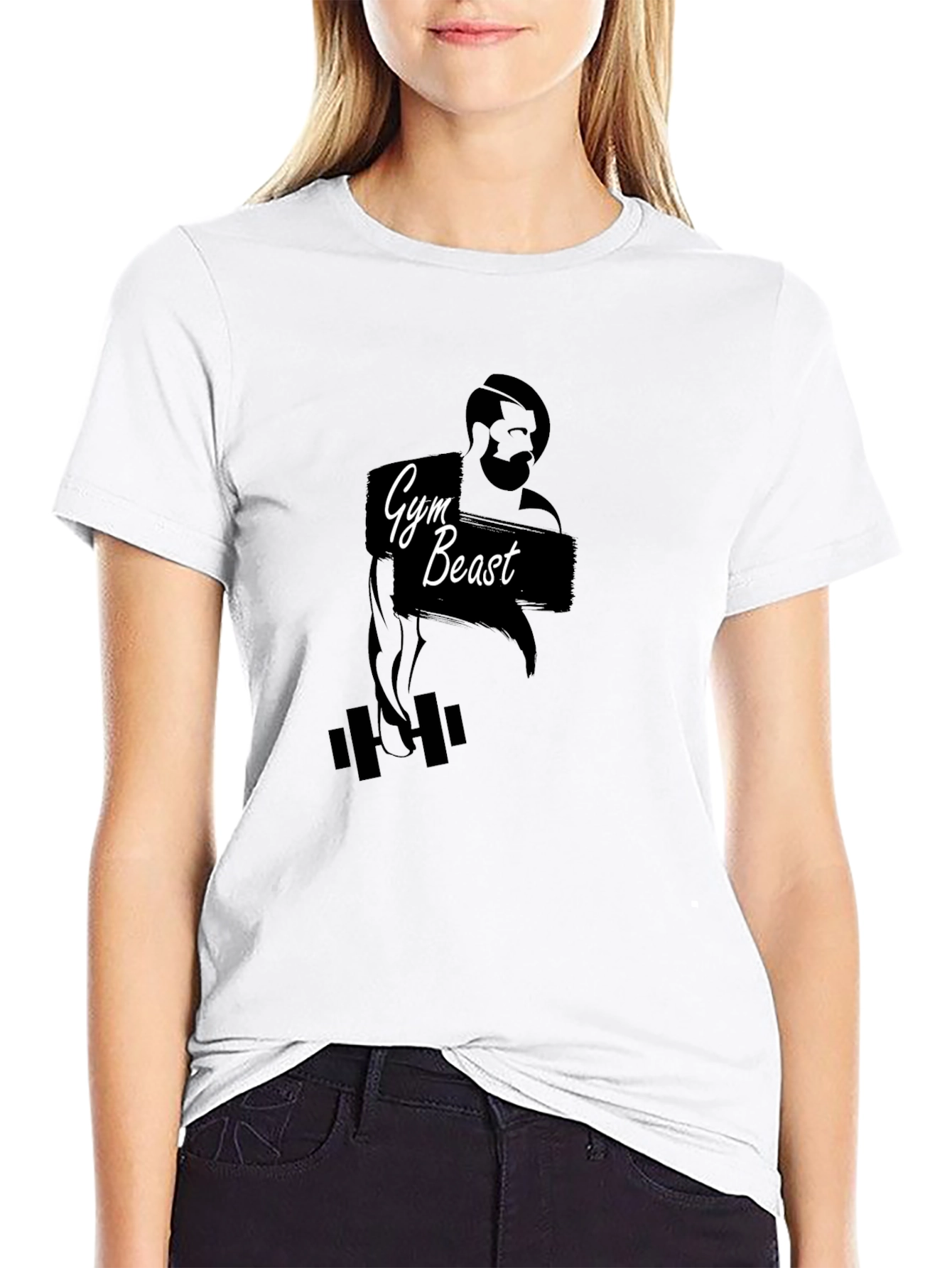 Gym Beast Graphic Tee - Black